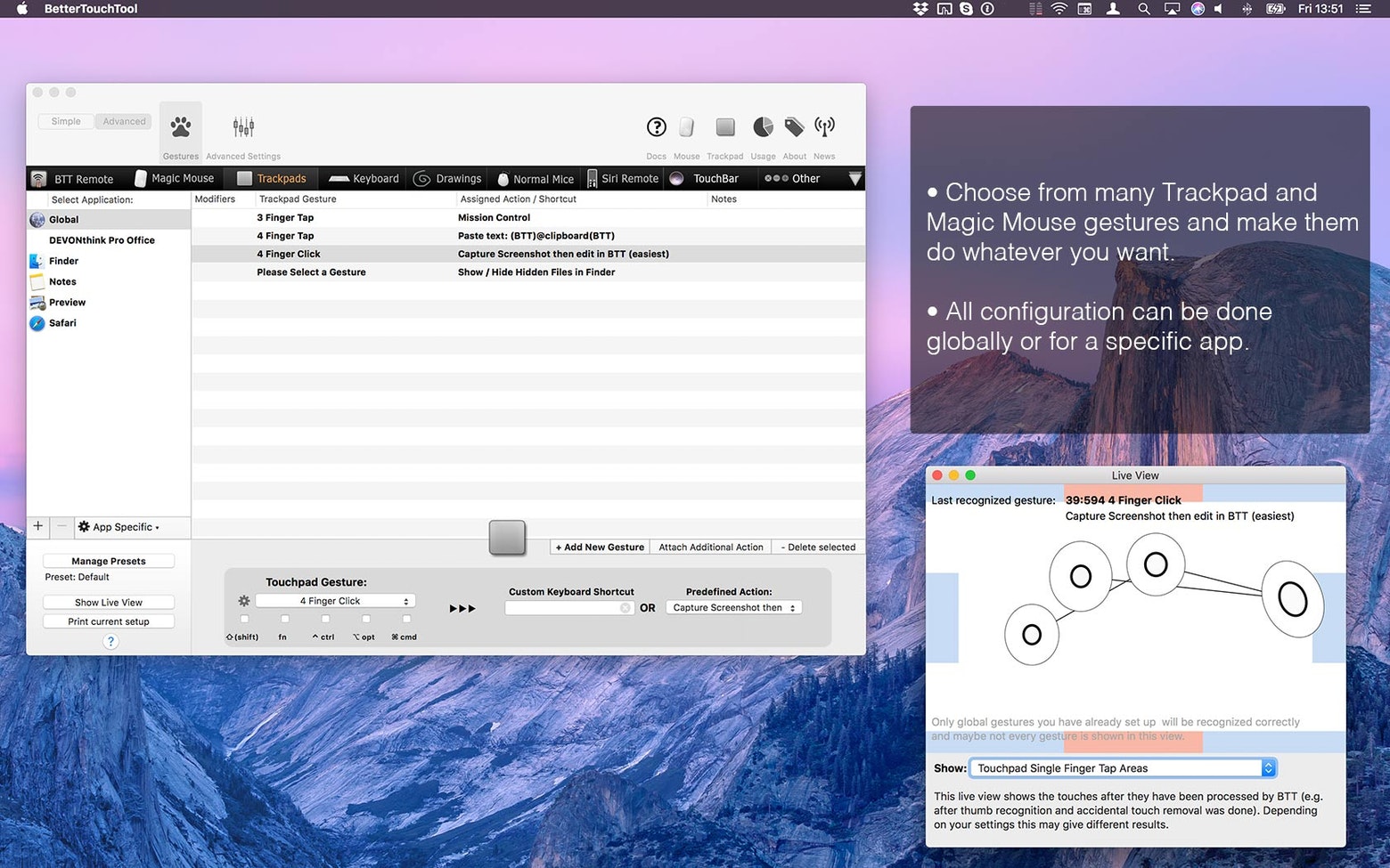 BetterTouchTool for Mac v4.317 触控板增强软件-1
