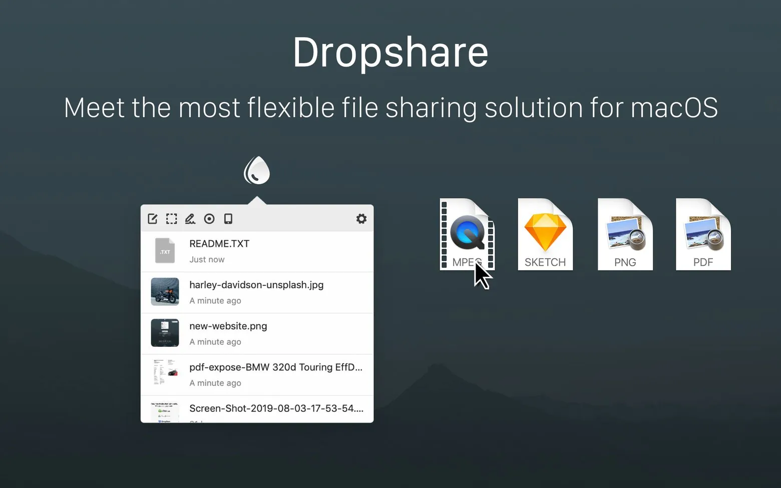 Dropshare 5 for Mac v5.42 网络文件安全共享工具-1