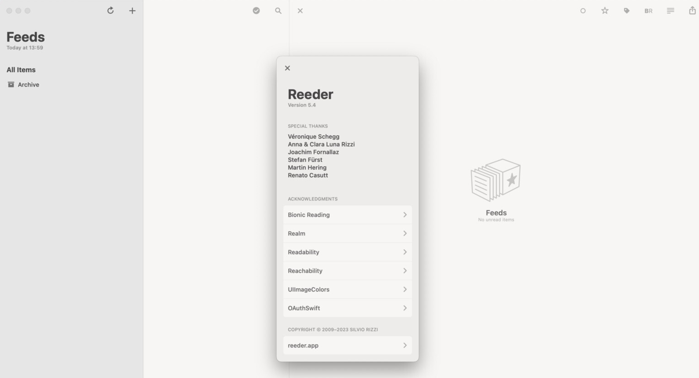 Reeder for Mac v5.4 rss新闻阅读器-1