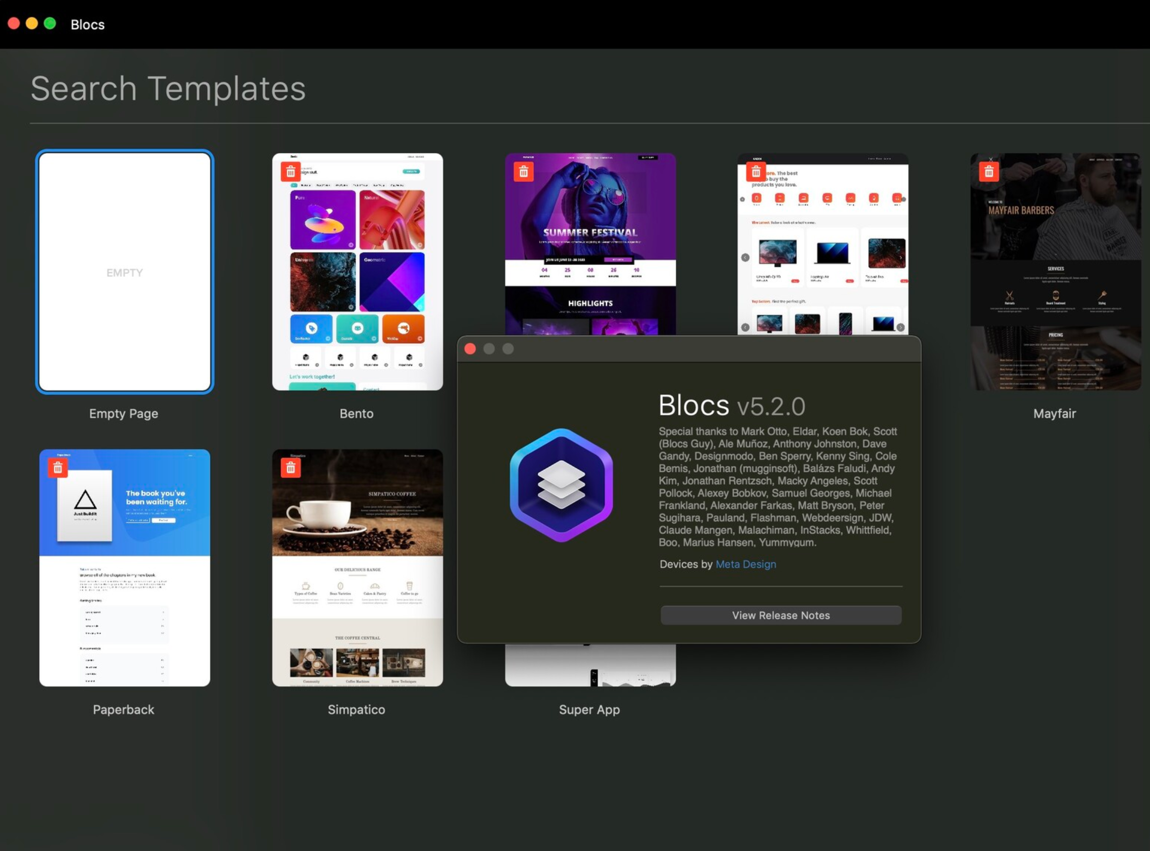 Blocs for Mac v5.2.0 可视化网页设计-1