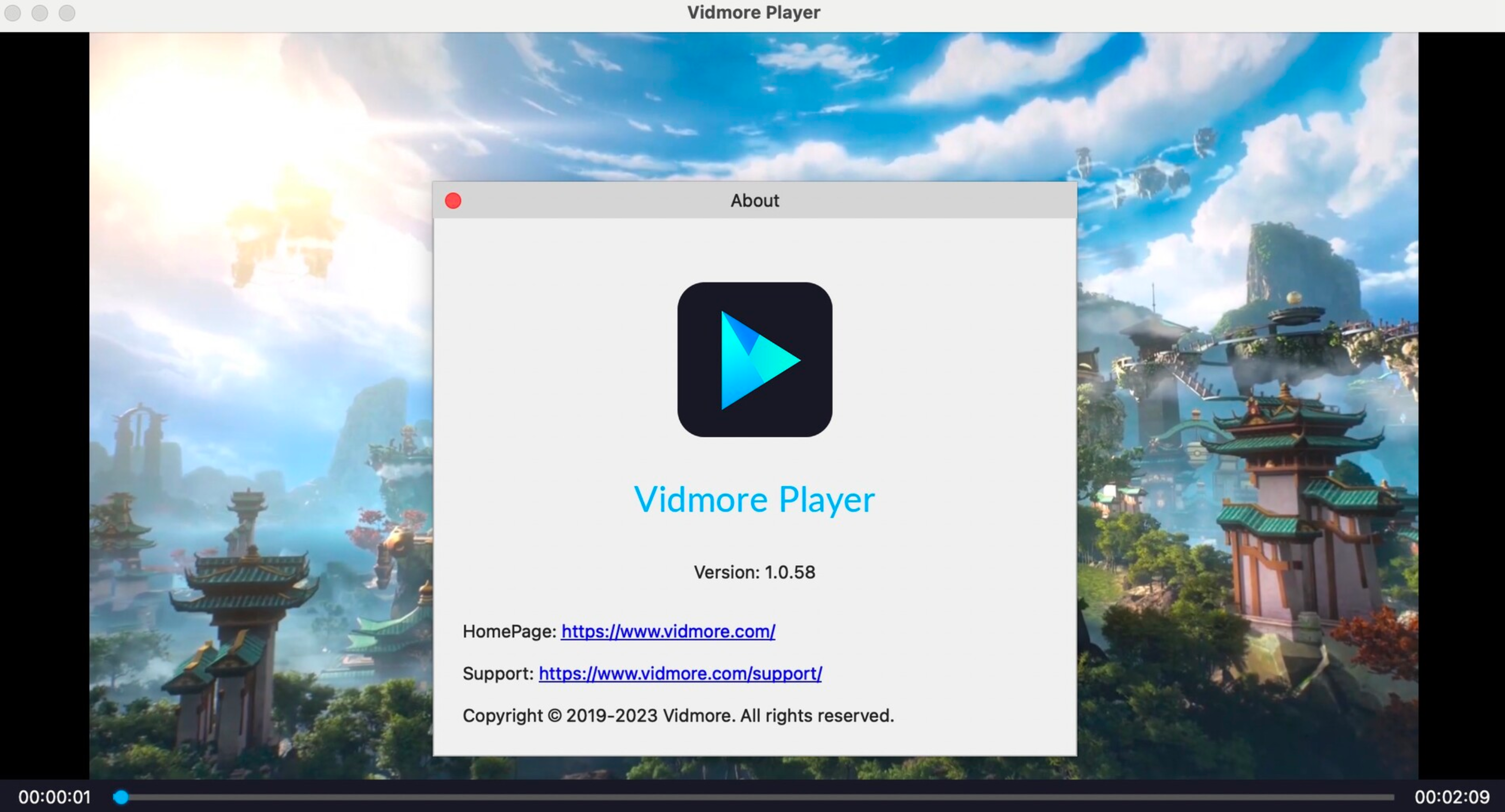 Vidmore Player for Mac v1.0.58 多功能蓝光播放器-1