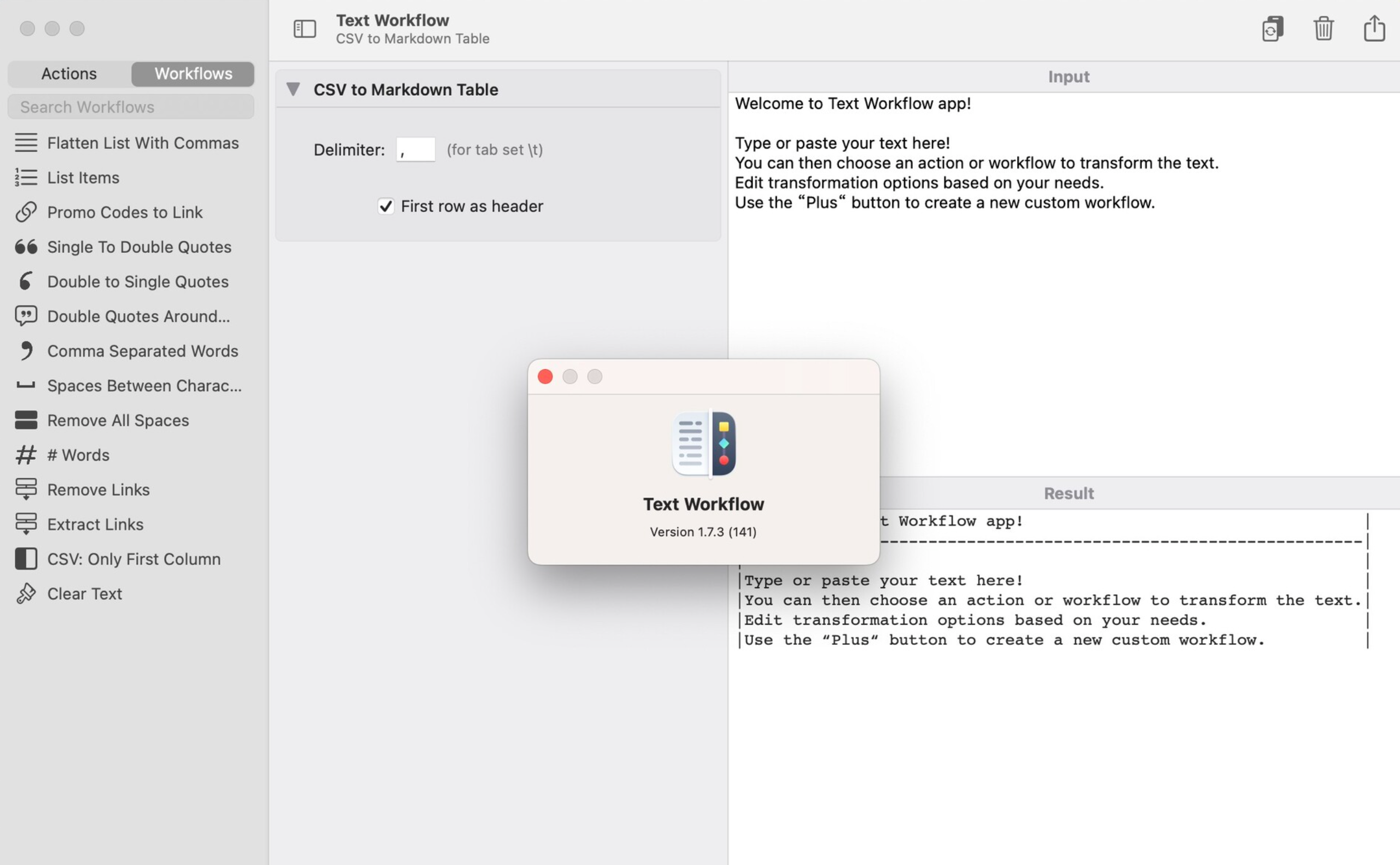 Text Workflow for Mac v1.7.3 文本转换软件-1