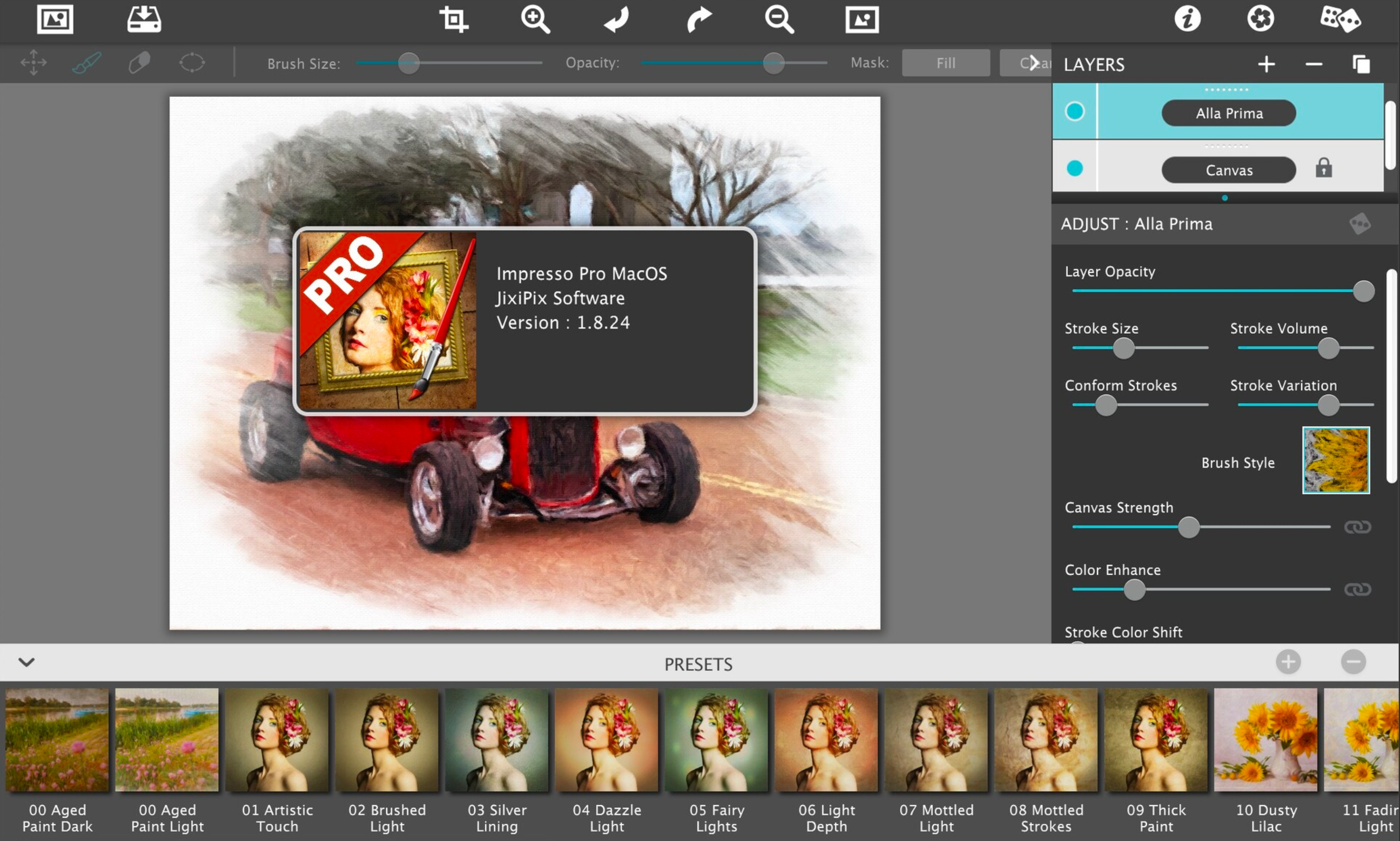 JixiPix Artista Impresso Pro for Mac v1.8.24 印象派油画滤镜效果软件-1