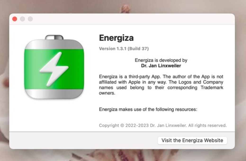 Energiza Pro for Mac v1.3.1 电池管理软件-1