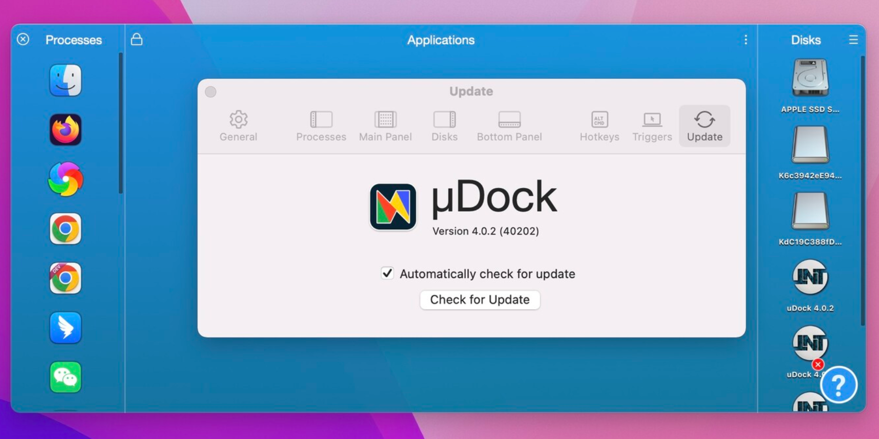 uDock for Mac v4.0.2 (40202) 应用程序快速启动管理器-1