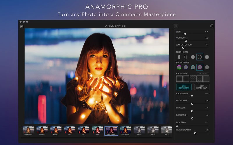 Anamorphic Pro for Mac v2.6 背景虚化景深效果软件-1