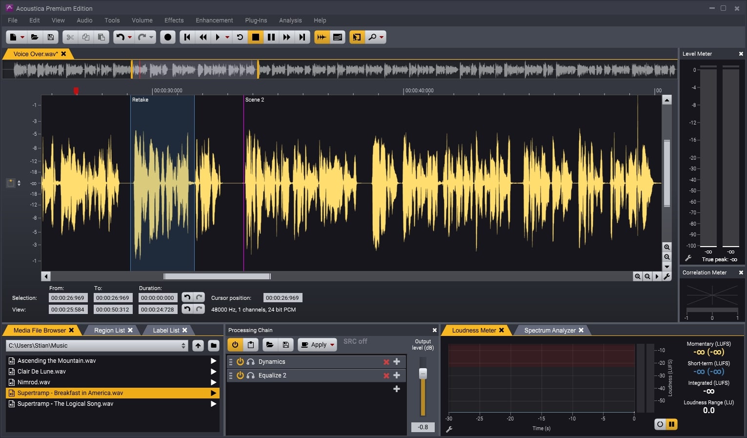 Acoustica 7 for Mac v7.4.14 mac数字音频编辑器-1