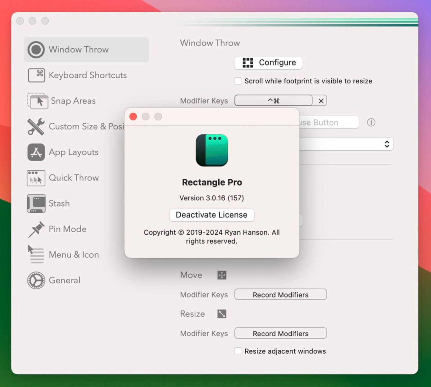 Rectangle Pro for Mac v3.0.16 窗口布局增强工具-1