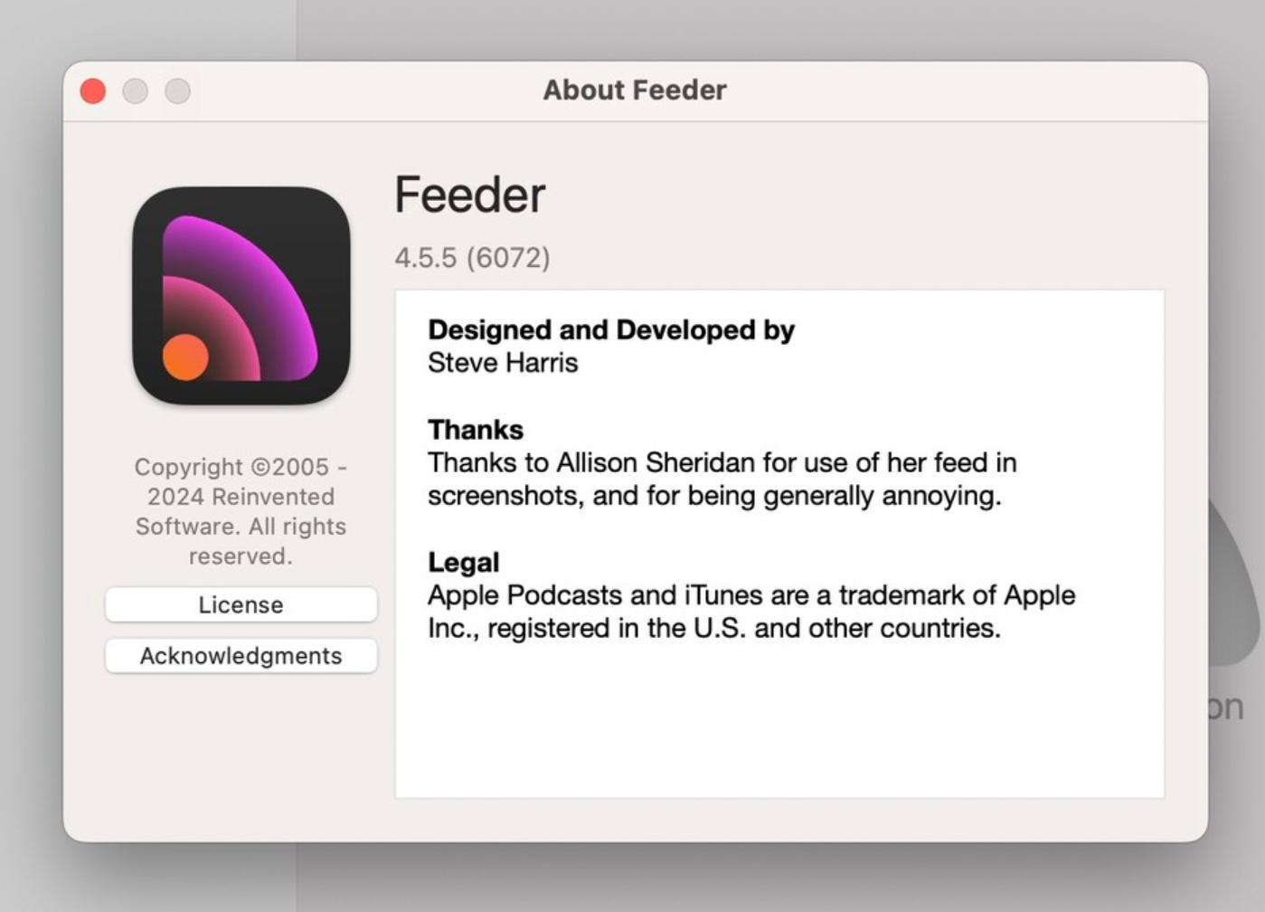 Feeder for Mac v4.5.5 rss文档编辑和发布软件-1