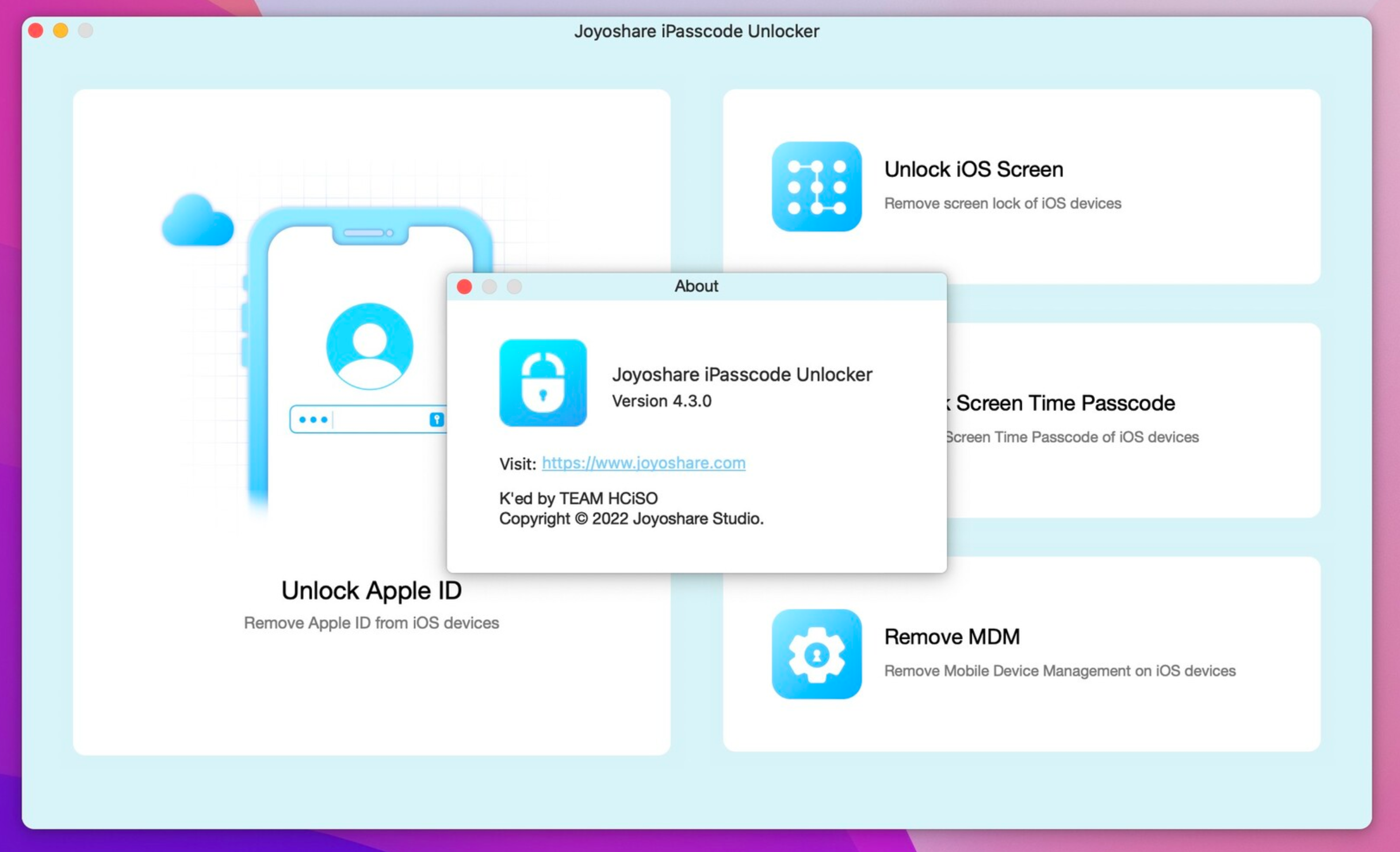 Joyoshare iPasscode Unlocker for Mac v4.3.0.13 ios密码解锁器工具-1