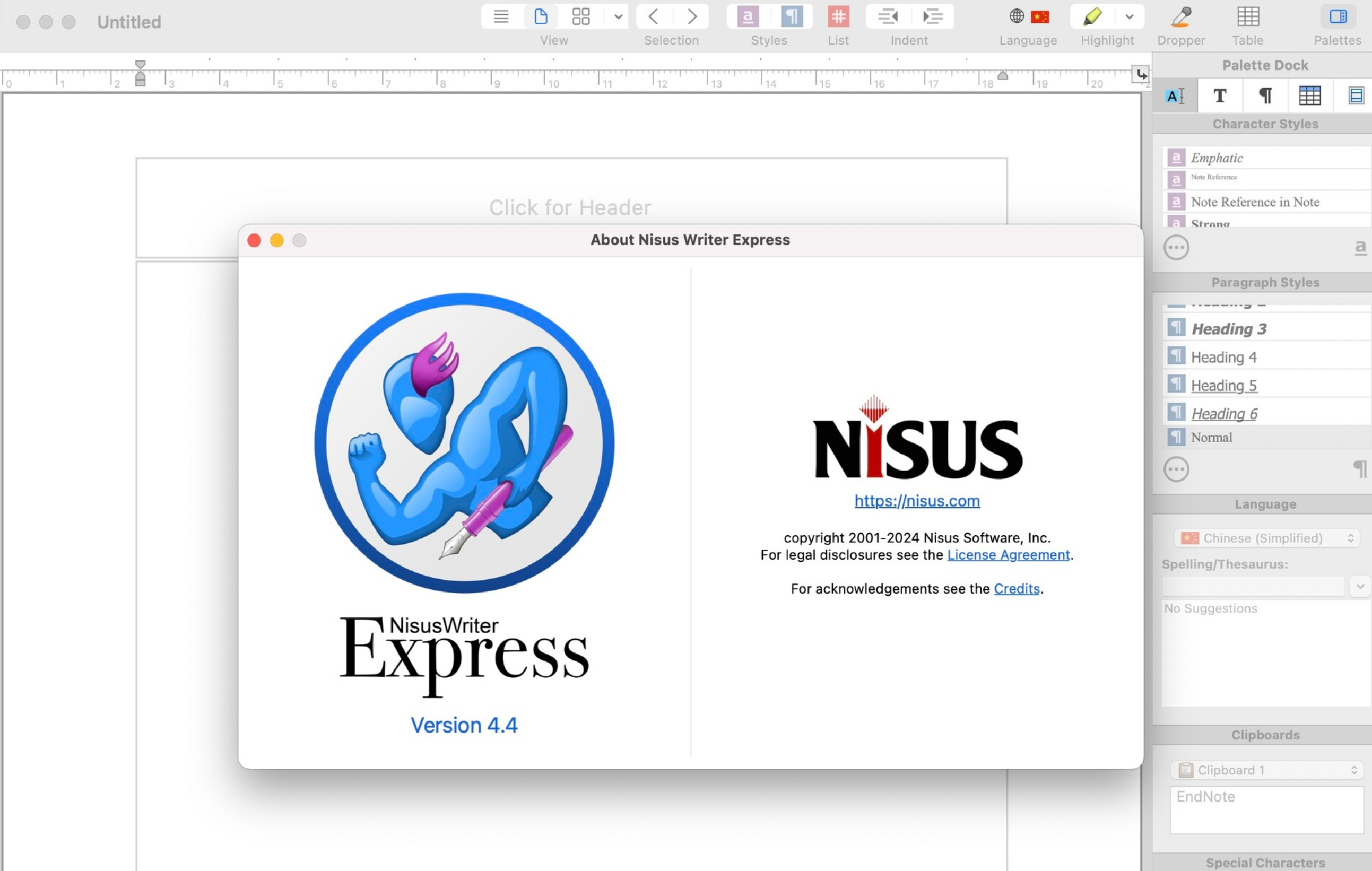 Nisus Writer Express for Mac v4.4 mac完整的文字处理工具-1