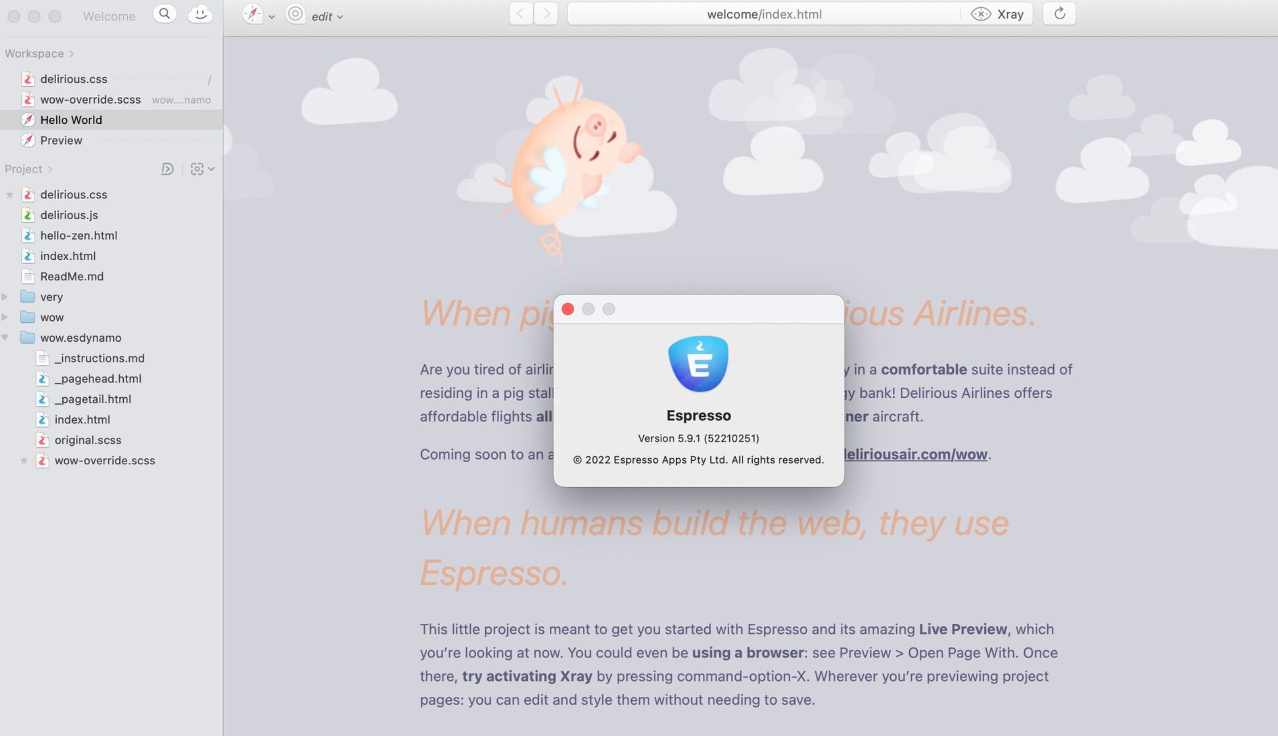 Espresso for Mac v5.9.1 高效先进的网页开发工具-1