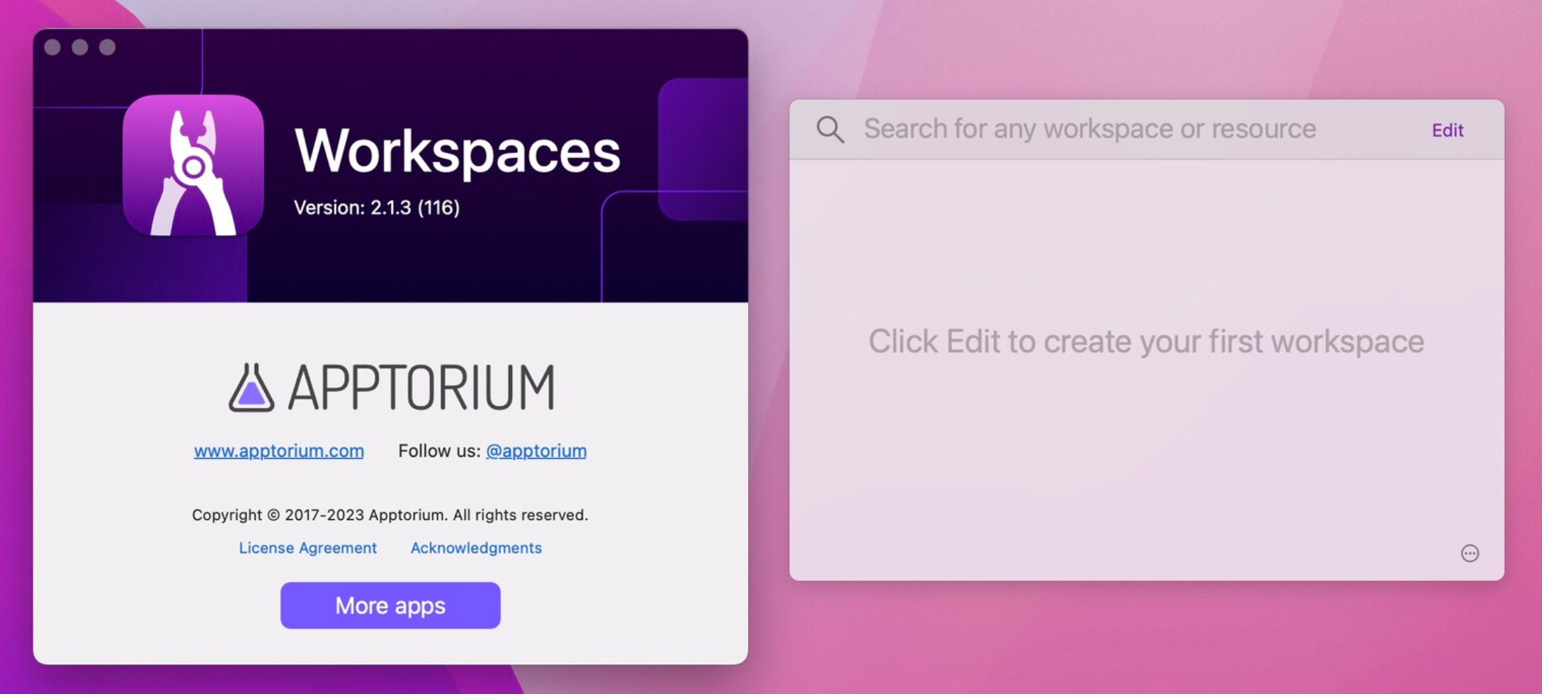 Workspaces for Mac v2.1.3 快速程序启动器-1