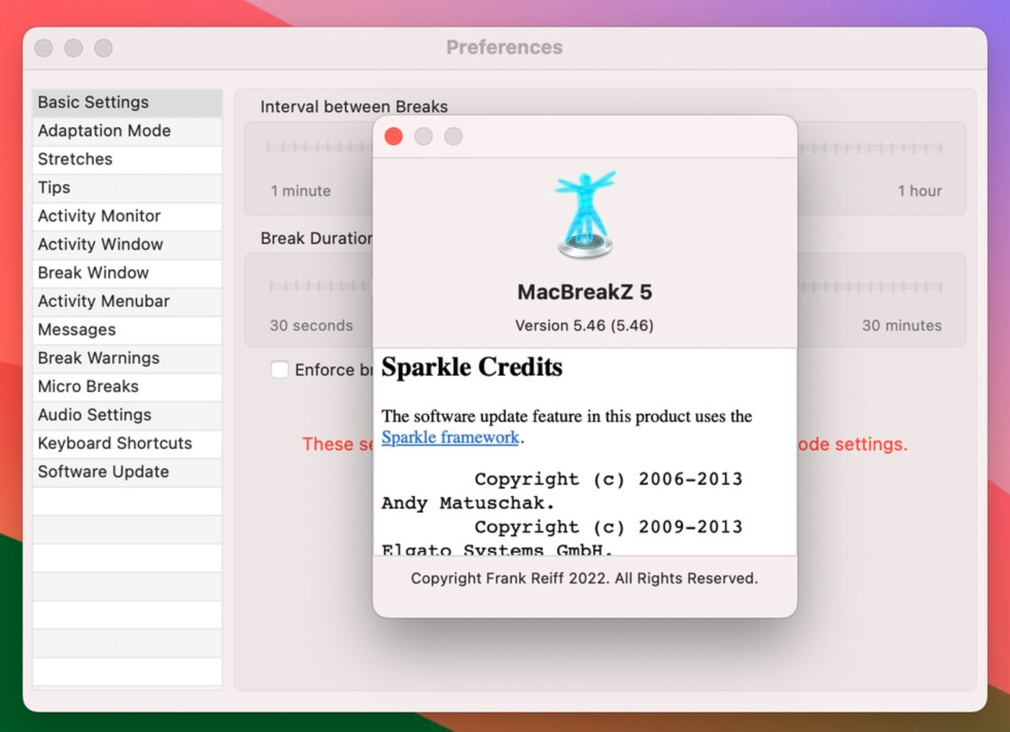 MacBreakZ 5 for Mac v5.46 休息提醒电脑时长控制工具-1