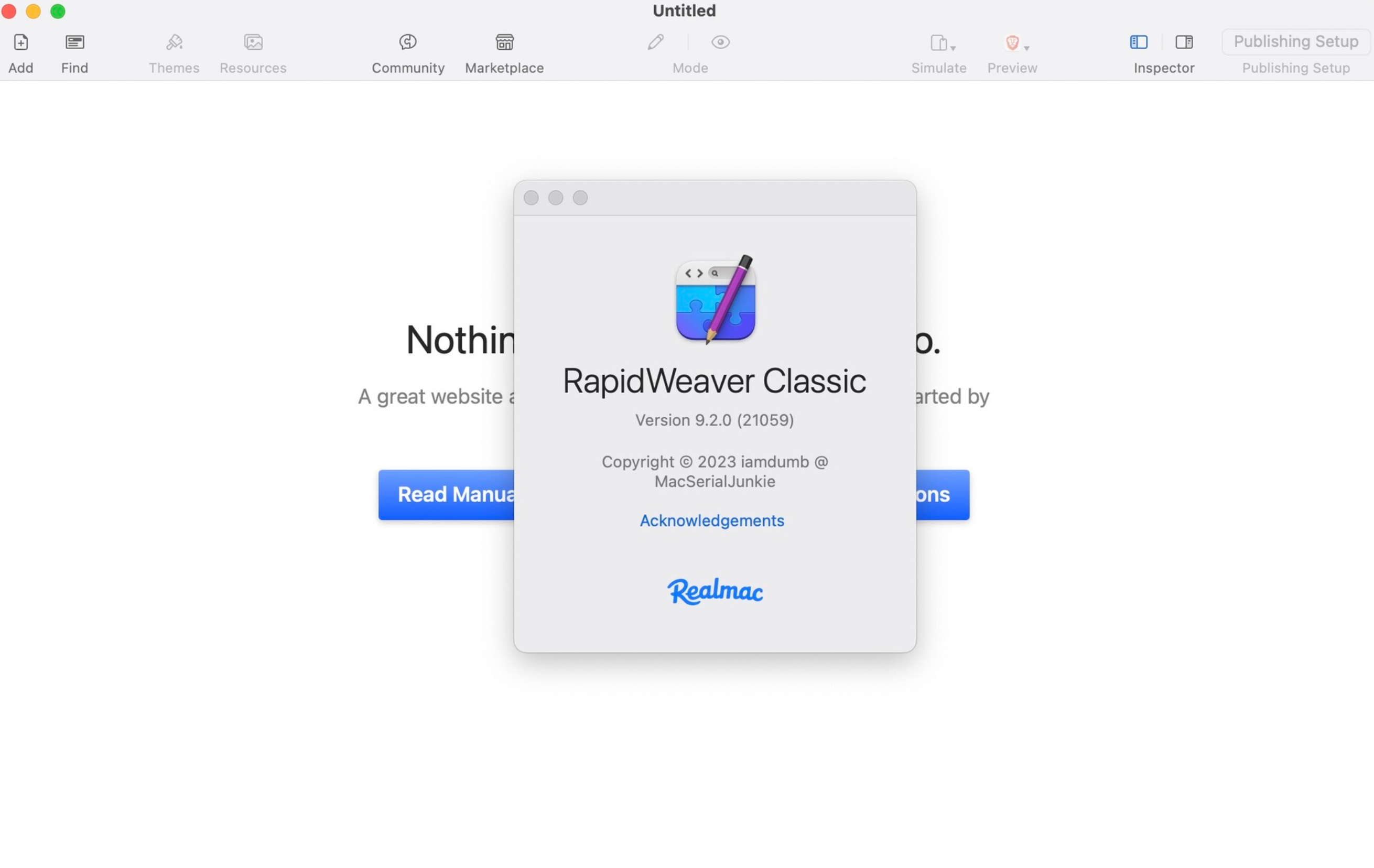 RapidWeaver 9 for Mac v9.2.0 网页开发工具-1