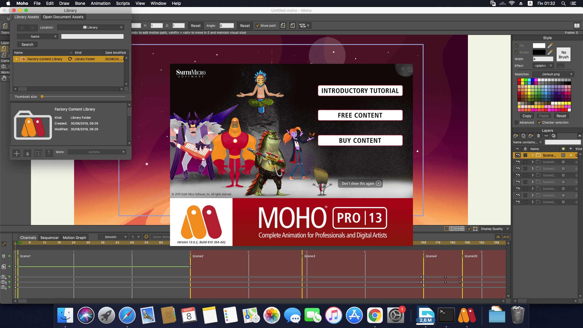 Moho Pro for Mac v14.0.0 2D动画制作软件-1