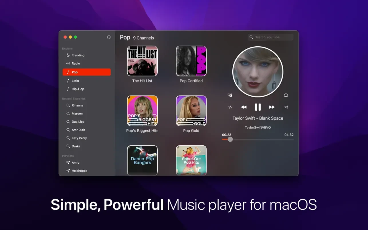 Tuner for YouTube music for Mac v7.2 YouTube音乐播放器-1