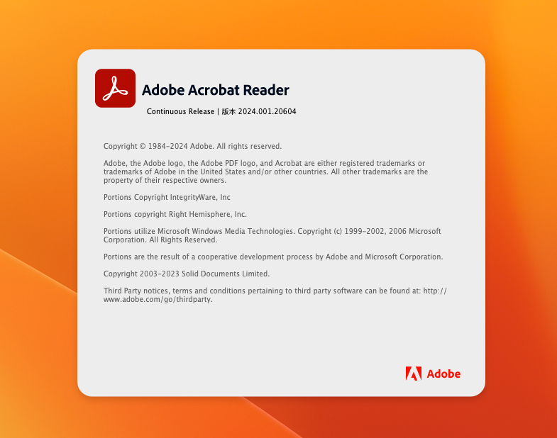 Acrobat Reader for Mac v2023.008.20458 pdf阅读工具-1