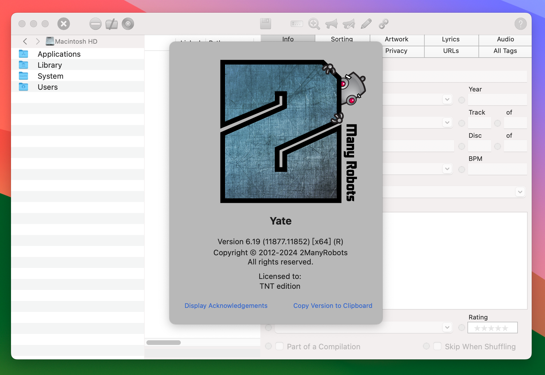 Yate for Mac v6.18 音乐标签管理工具-1