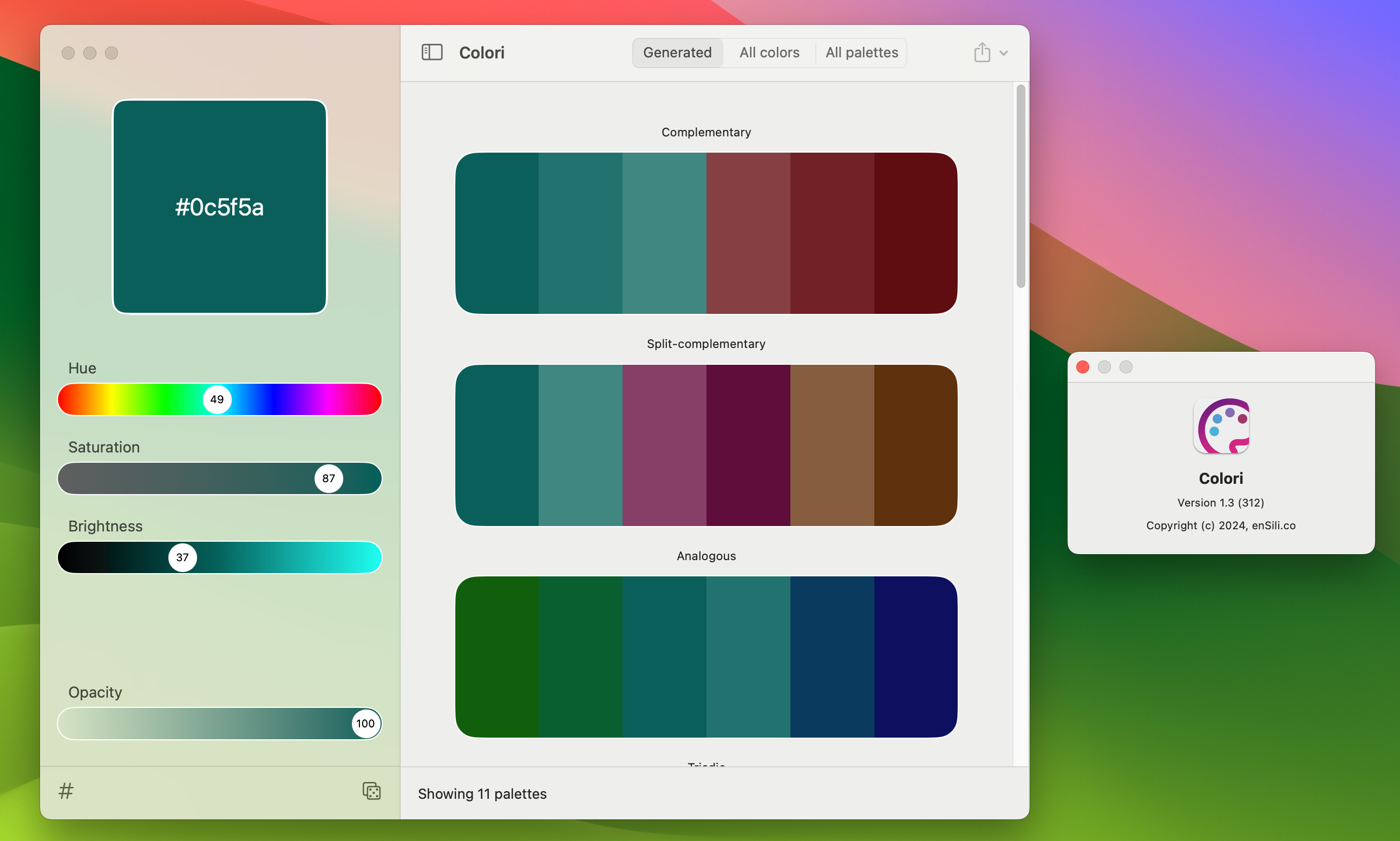 Colori for Mac v1.3 颜色设计软件-1