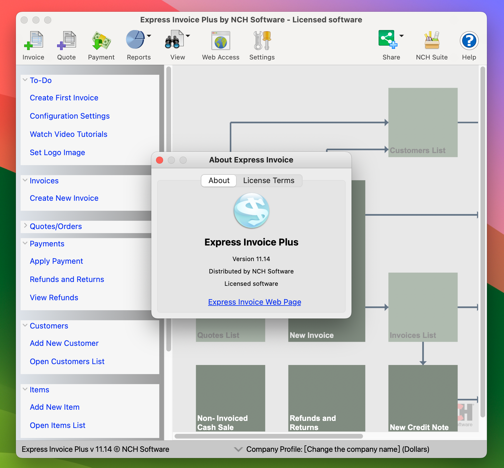 Express Invoice Plus for Mac v11.14 专业财务管理软件-1