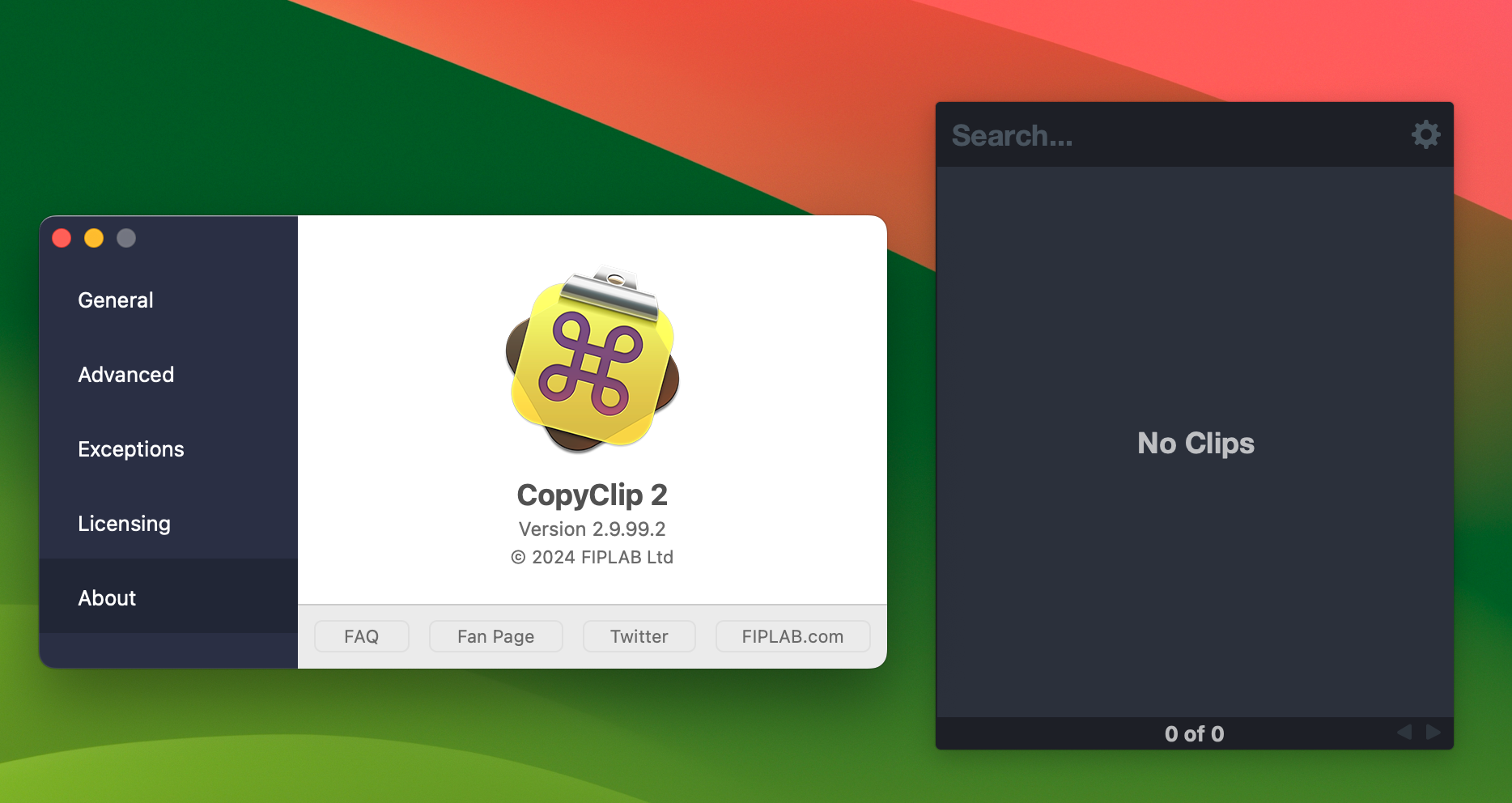 CopyClip for Mac v2.9.99.2 粘贴板历史存储管理软件-1