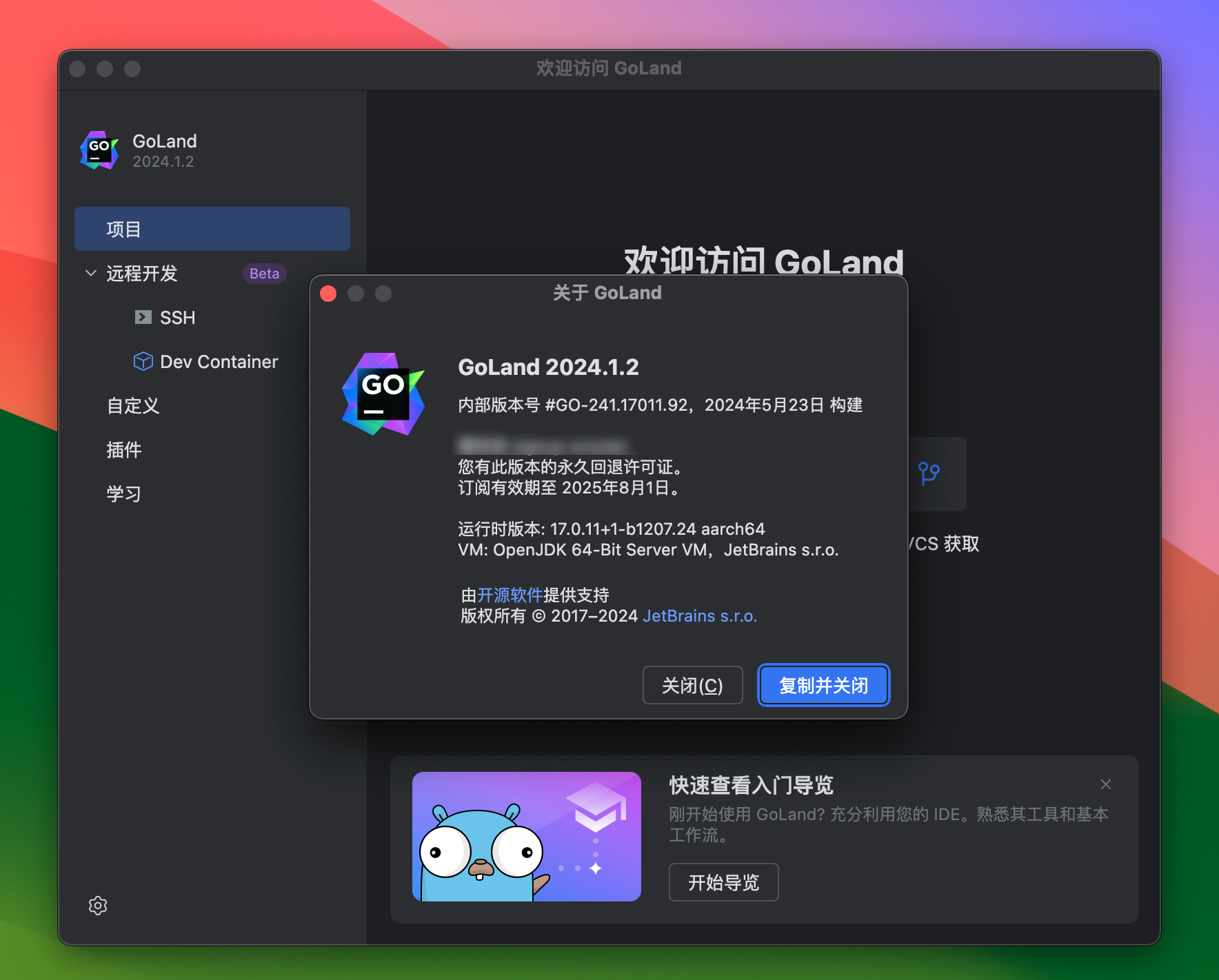 GoLand 2024 for Mac v2024.2 GO语言集成开发工具 GL中文激活版-1