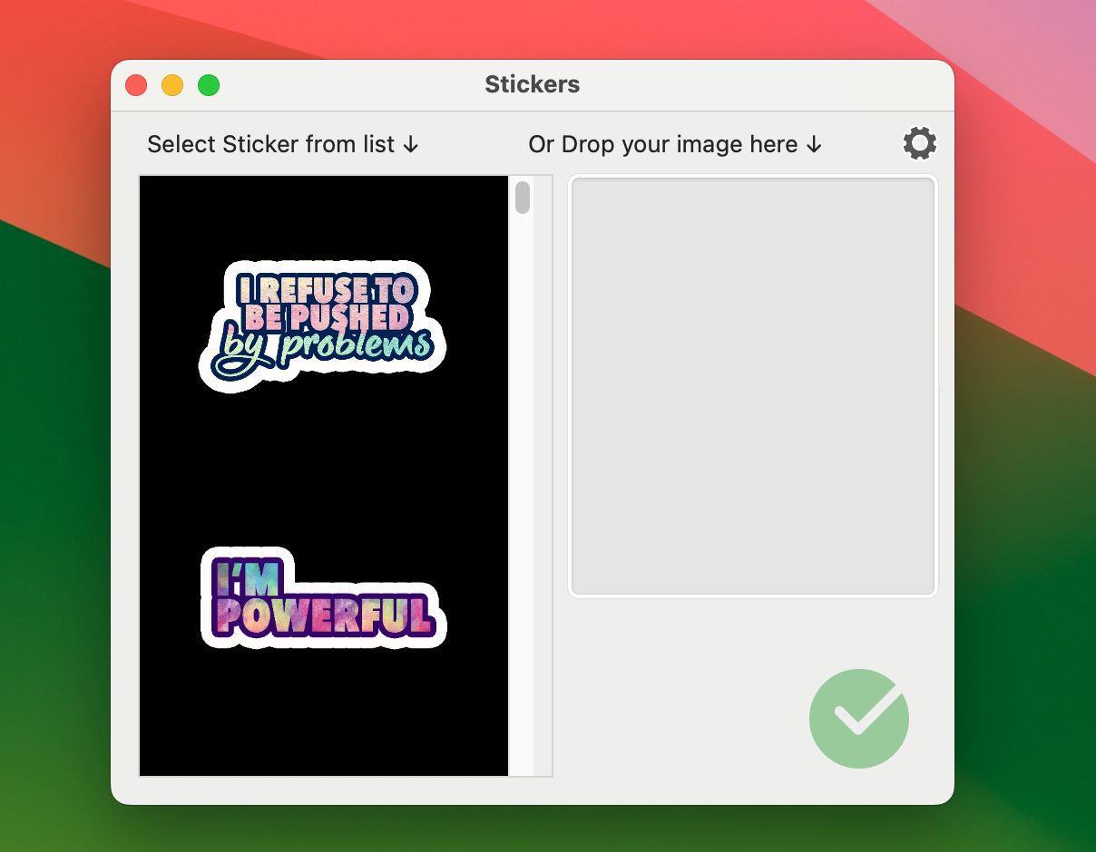 Desktop Stickers for Mac v2.73 桌面贴纸软件-1