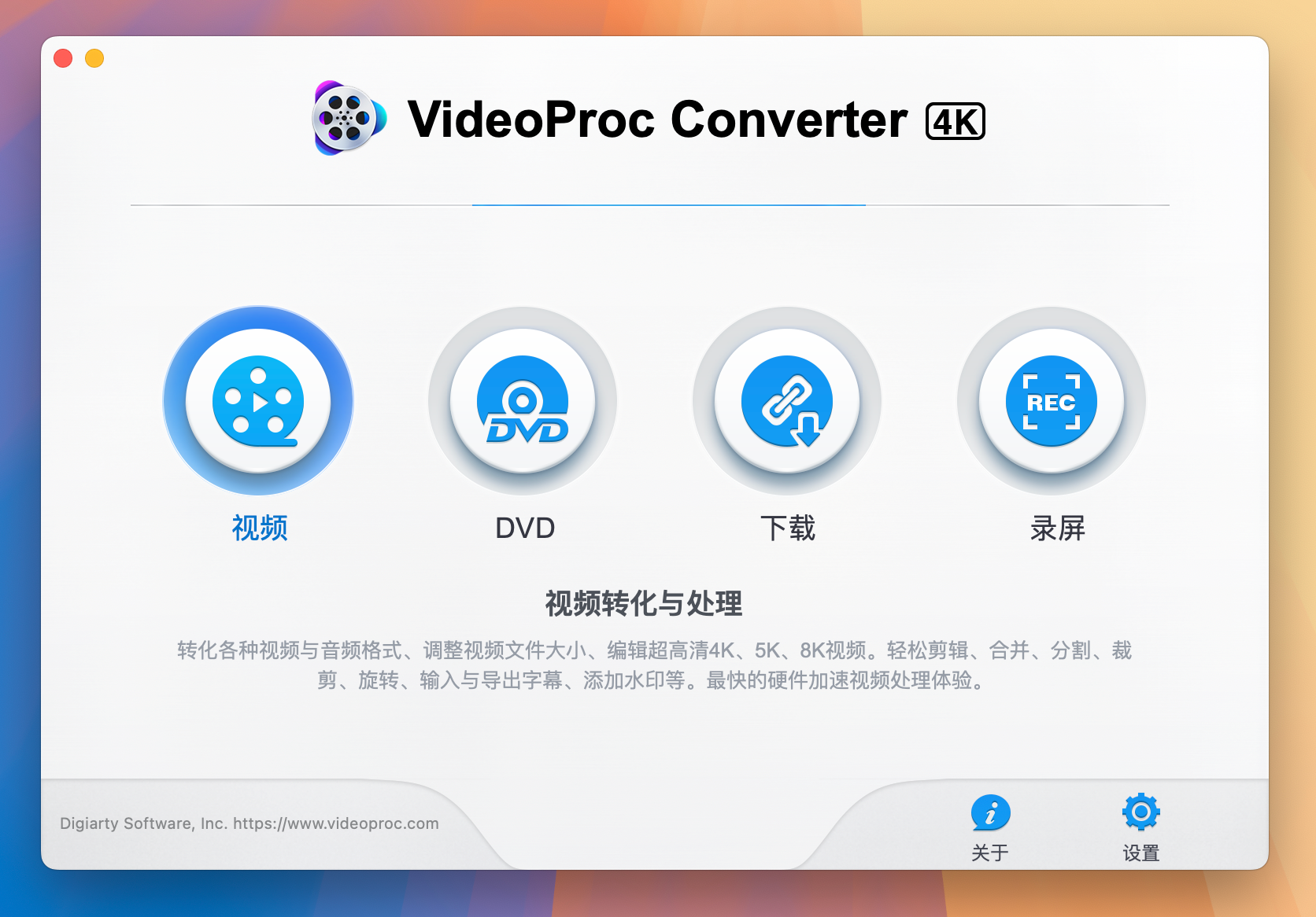 VideoProc Converter 4K for Mac v6.5 全能超强4K视频转换处理软件-1