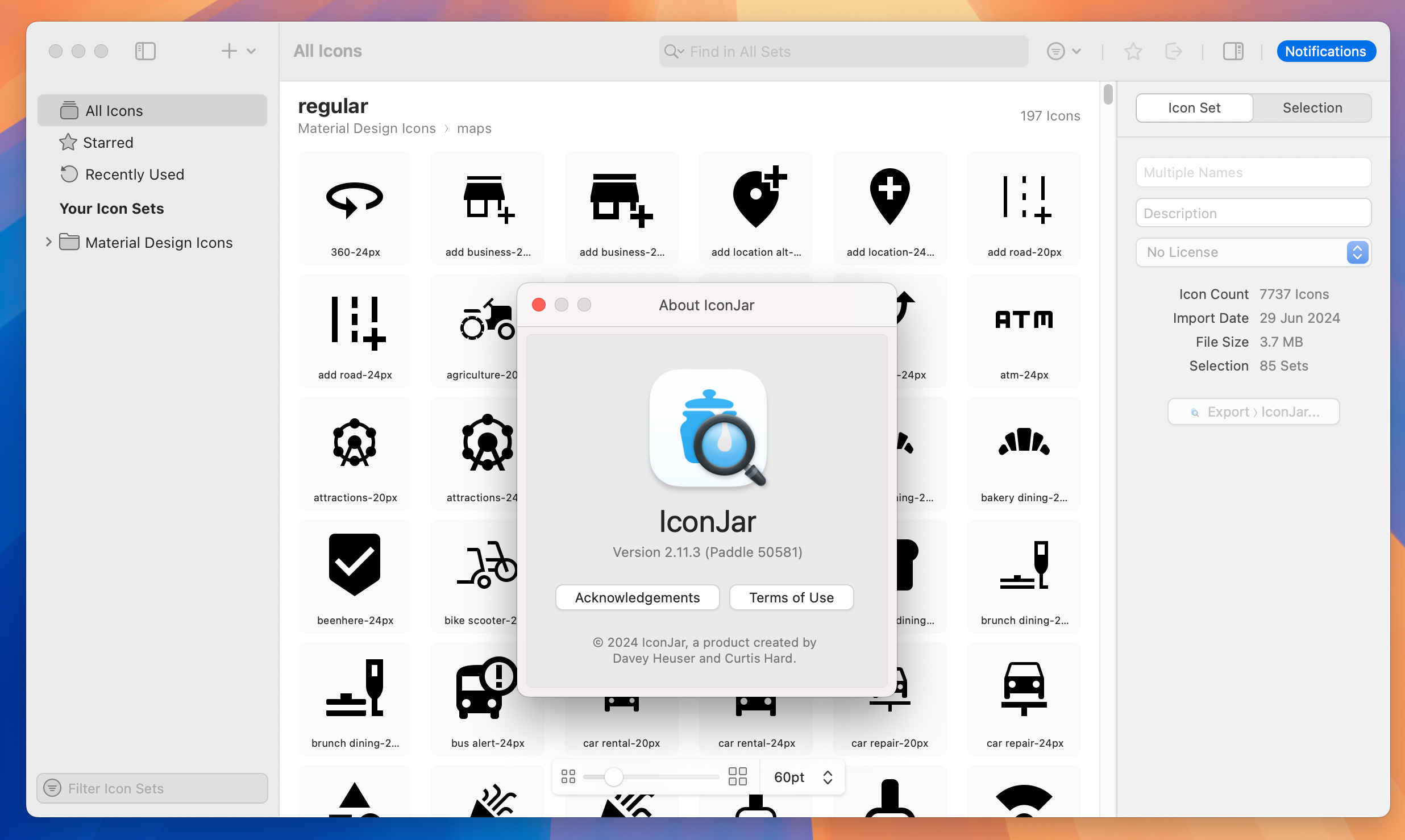 IconJar for Mac v2.11.3 图标素材管理工具-1