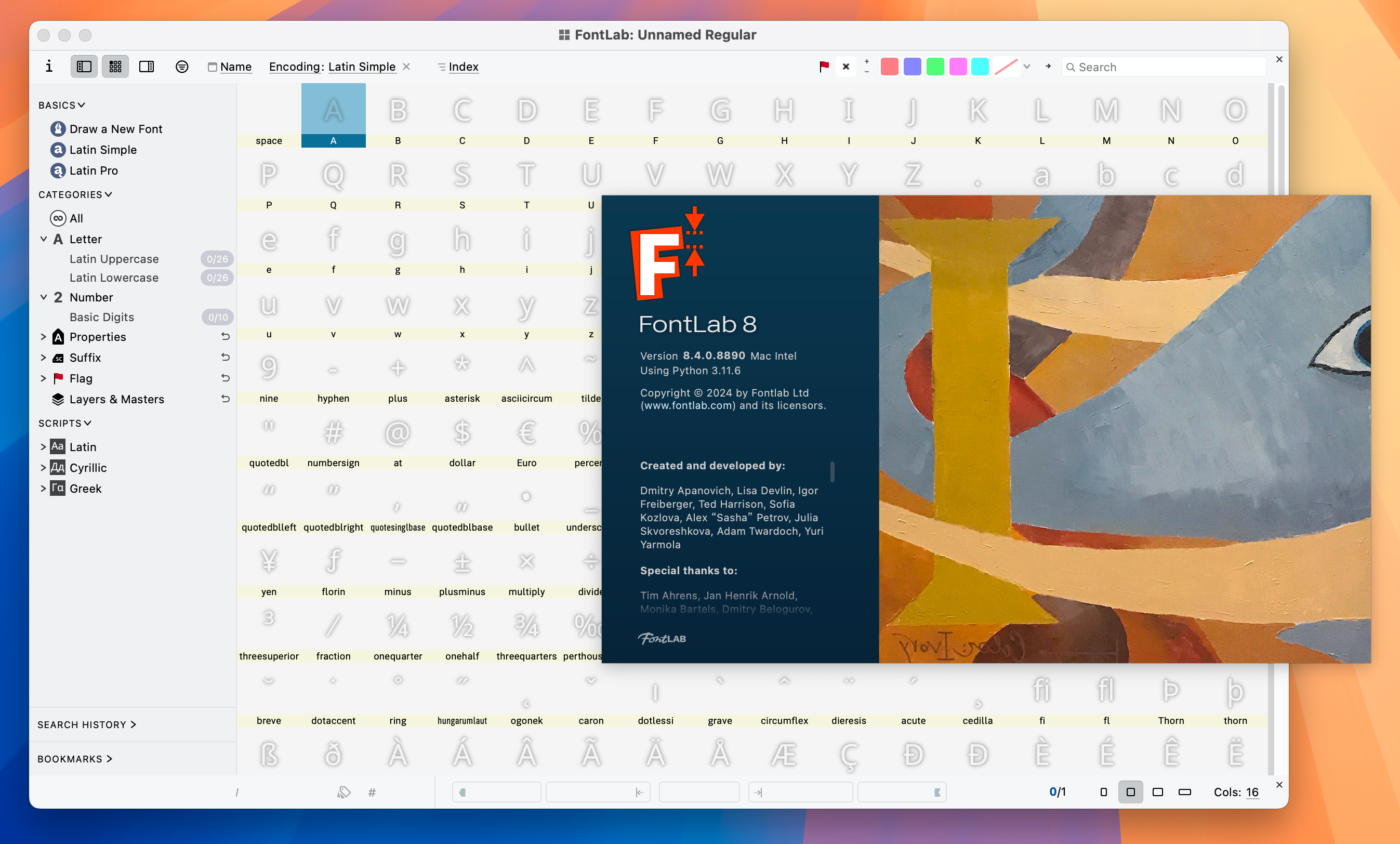 FontLab 8 for Mac v8.4.0.8890 字体设计编辑软件-1