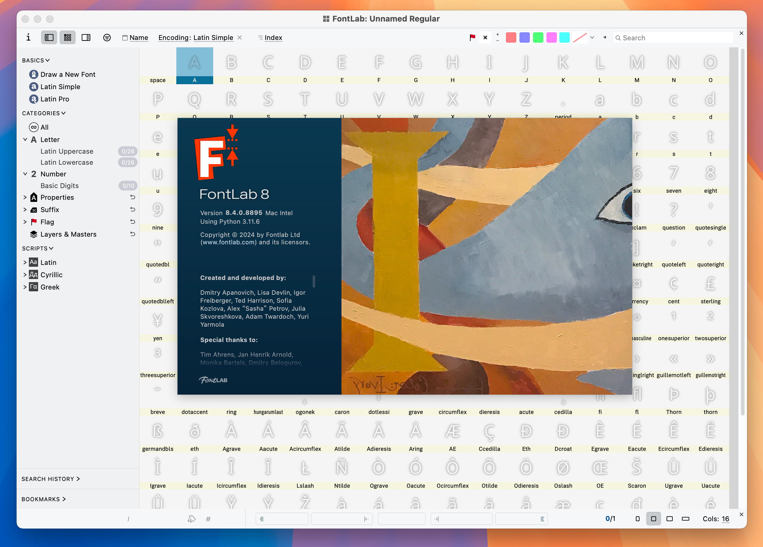 FontLab 8 for Mac v8.4.0.8895.0 字体设计编辑软件-1