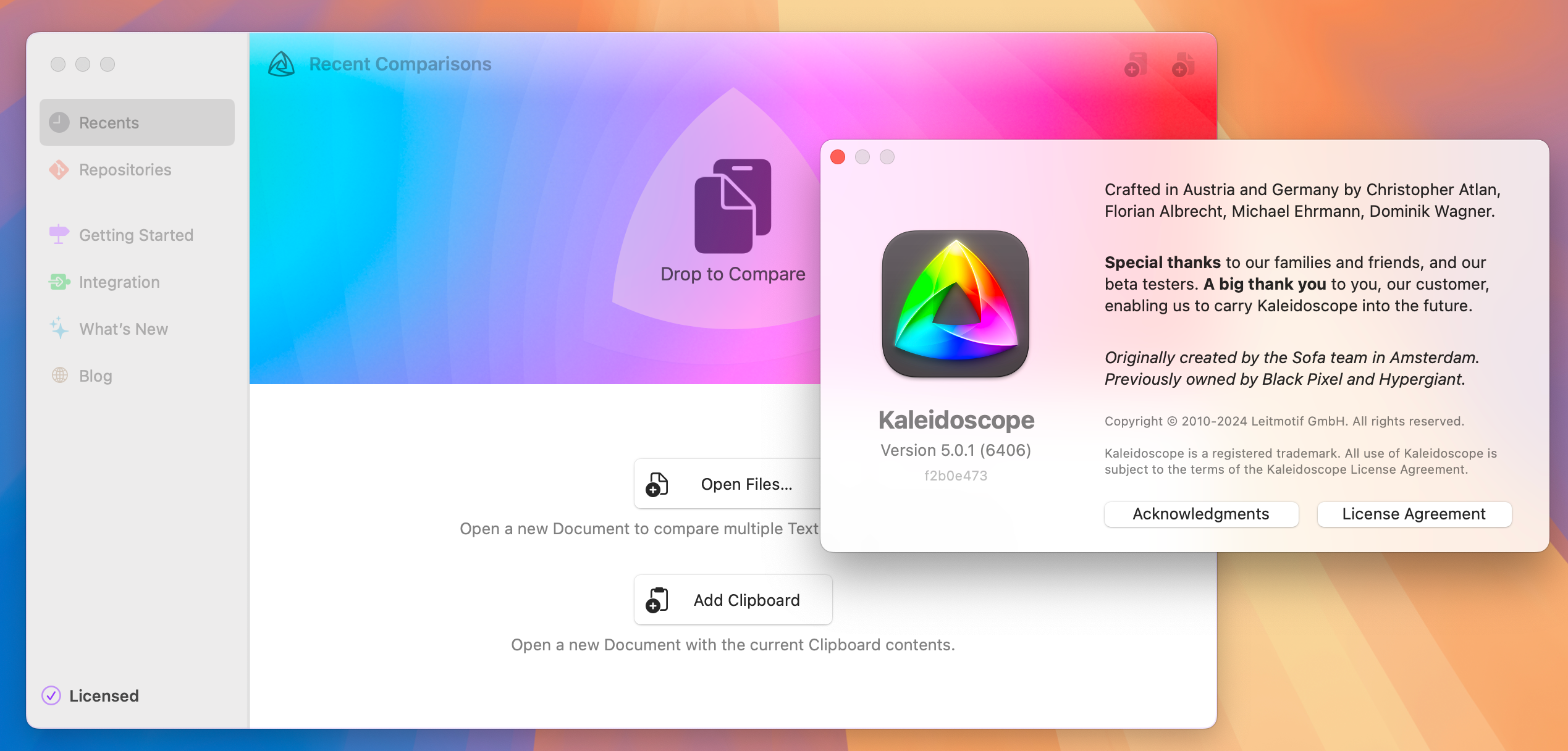 Kaleidoscope for Mac v5.0.1 文件和图像比较工具-1