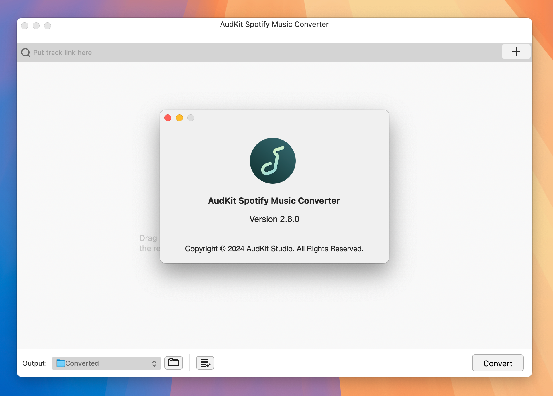 AudKit Spotify Music Converter for Mac v2.8.0 Spotify音乐转换器-1