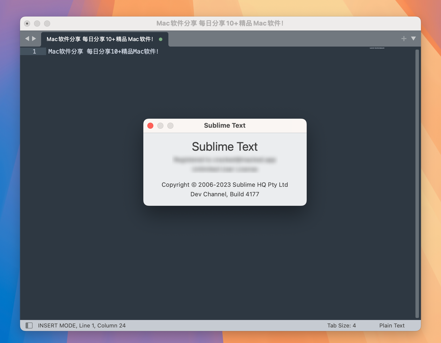 sublime text for Mac v4.0.4177 代码编辑器-1