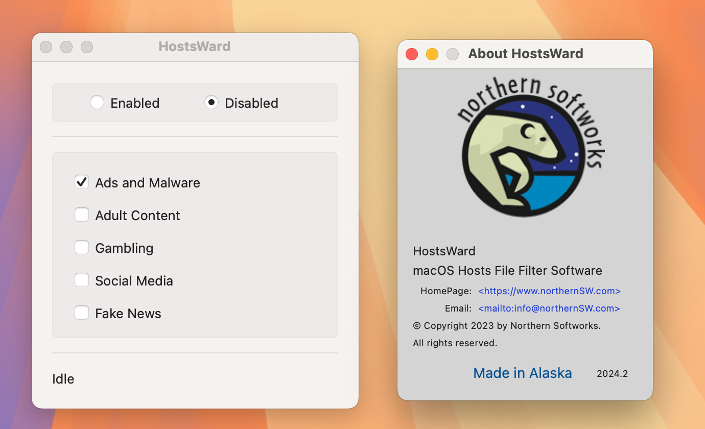 HostsWard for Mac v2024.2 macOS广告拦截软件-1