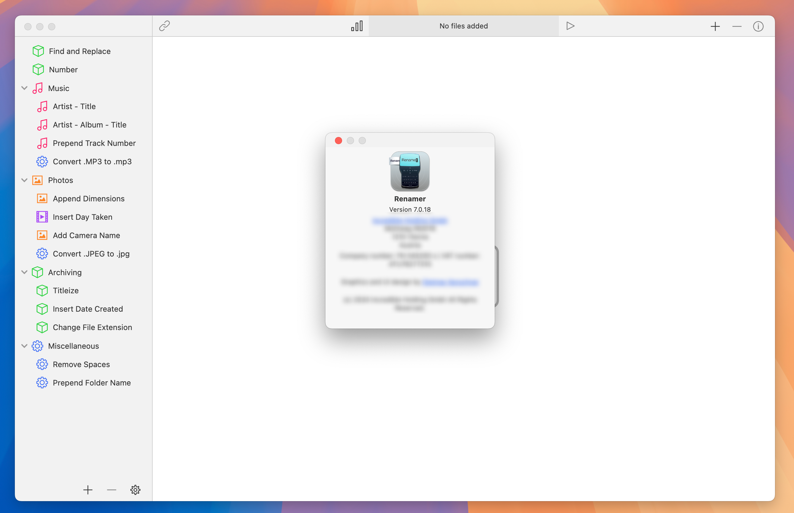 Renamer for Mac v7.0.18 批量重命名文件处理软件-1