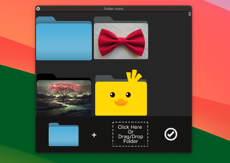 Folder Icons for Mac v1.92 文件夹个性化图标修改软件-1