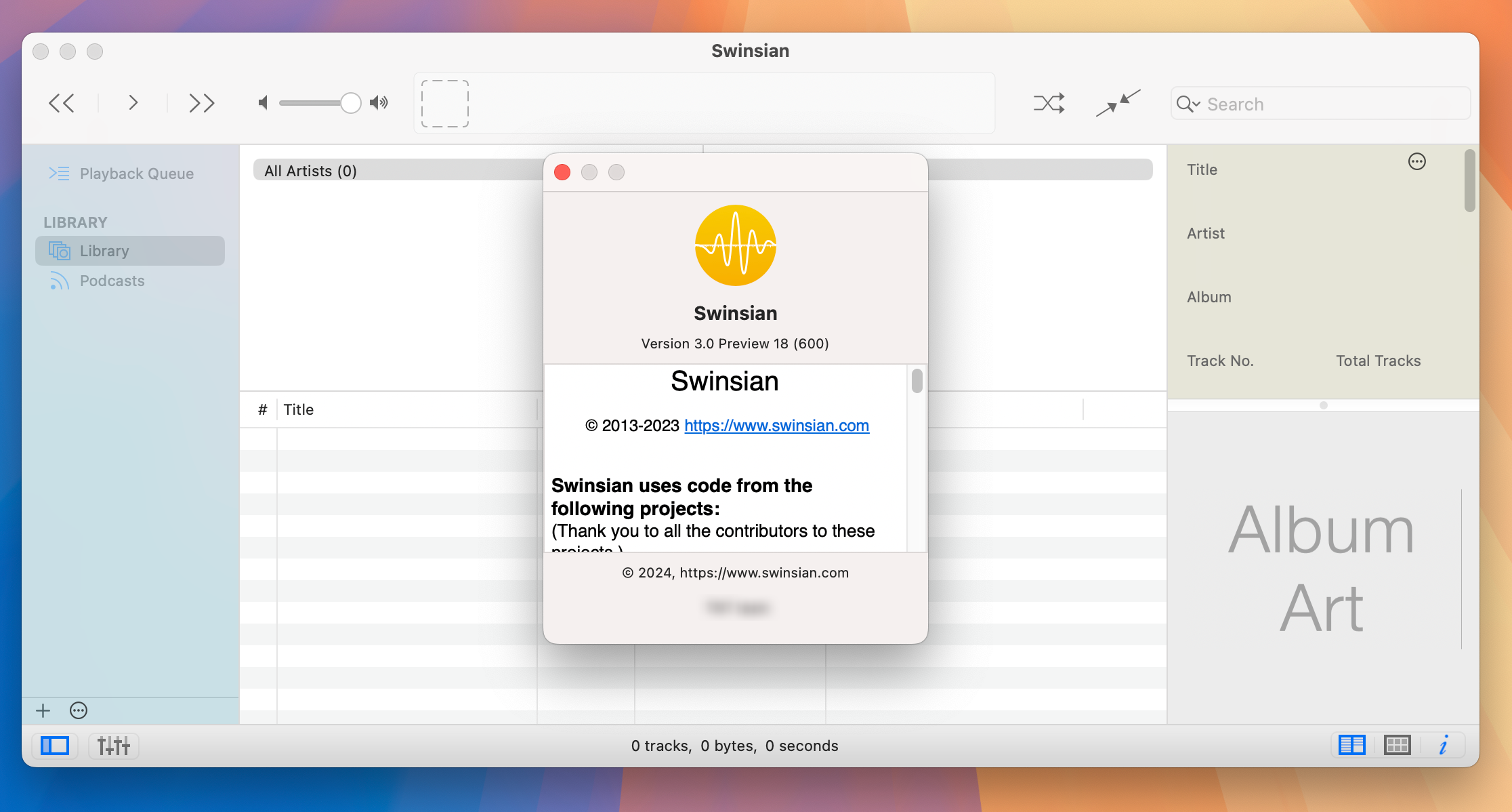 Swinsian for Mac v3.0Preview18 音乐播放器-1