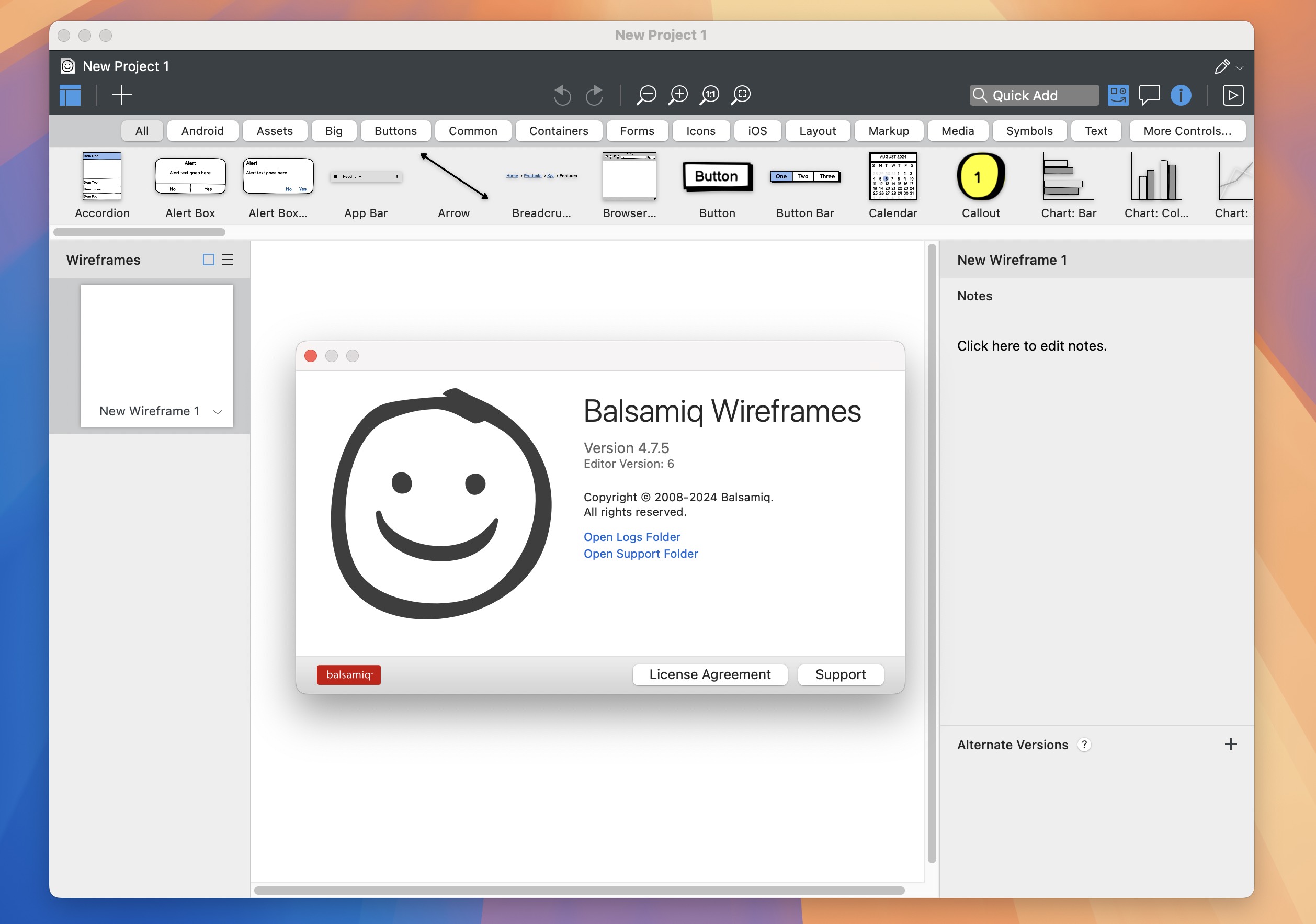 Balsamiq Wireframes for Mac v4.7.5 UI线框原型图绘制工具-1