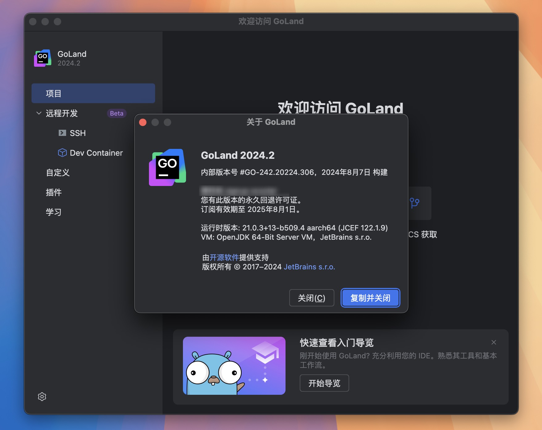 GoLand 2024 for Mac v2024.2 GO语言集成开发工具 GL中文激活版-1