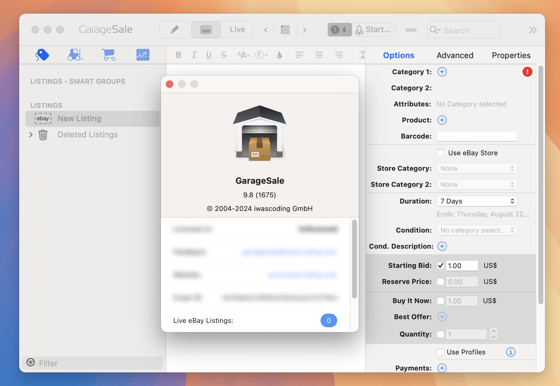 GarageSale for Mac v9.8 eBay在线拍卖客户端-1