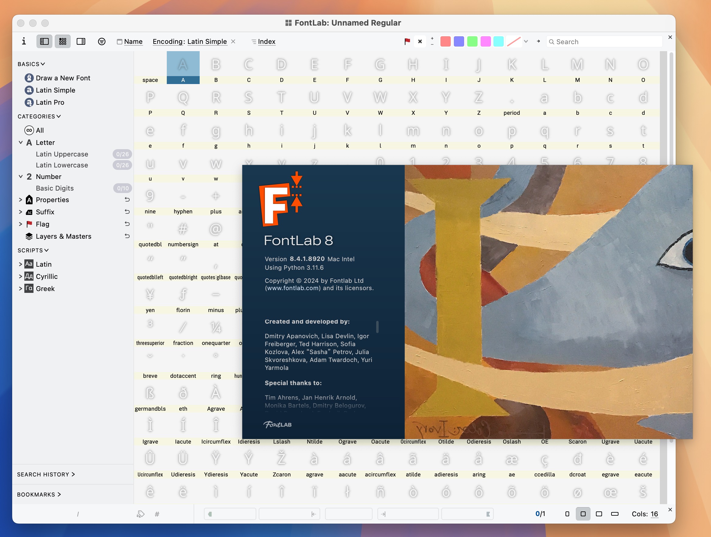 FontLab 8 for Mac v8.4.1.8920 字体设计编辑软件-1