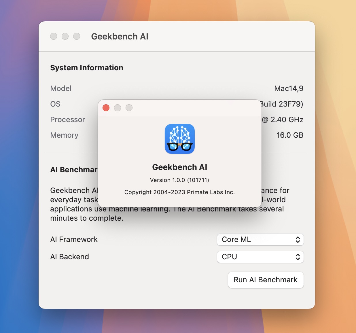 Geekbench AI for Mac v1.0.0 跨平台的AI基准测试-1