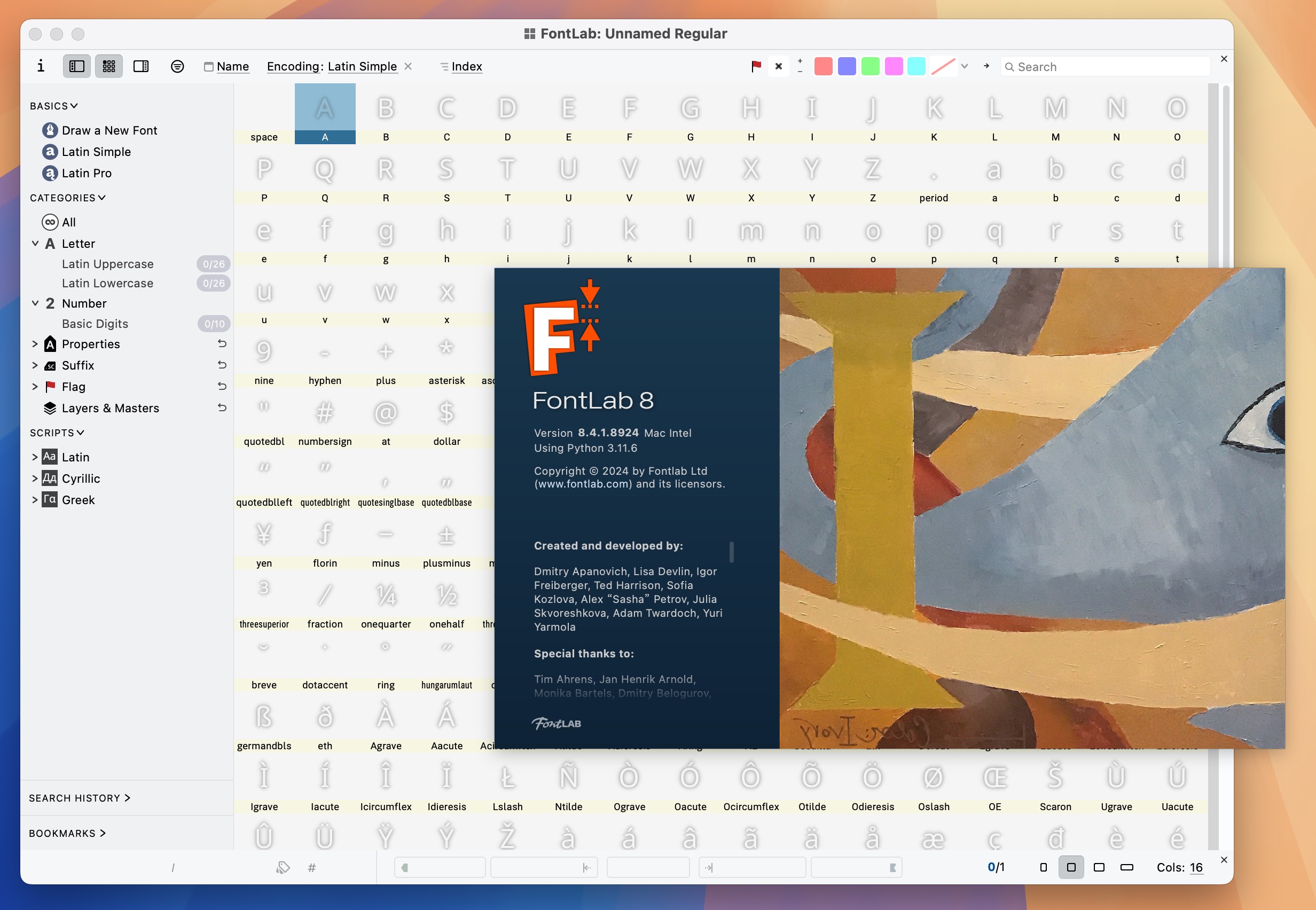 FontLab 8 for Mac v8.4.1.8924 字体设计编辑软件-1