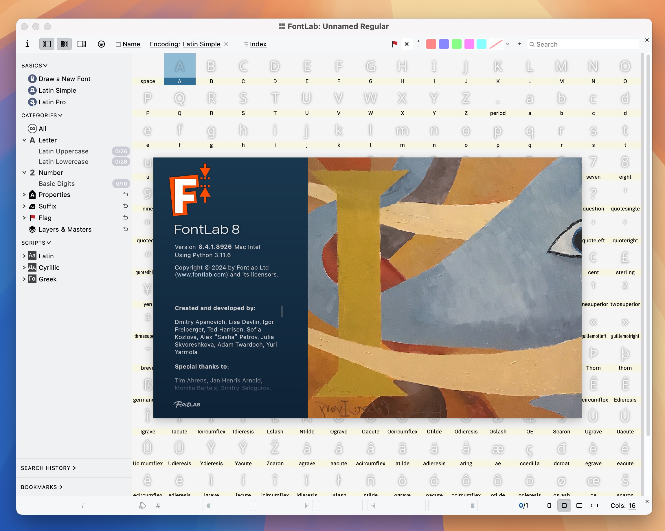 FontLab 8 for Mac v8.4.1.8926 字体设计编辑软件-1