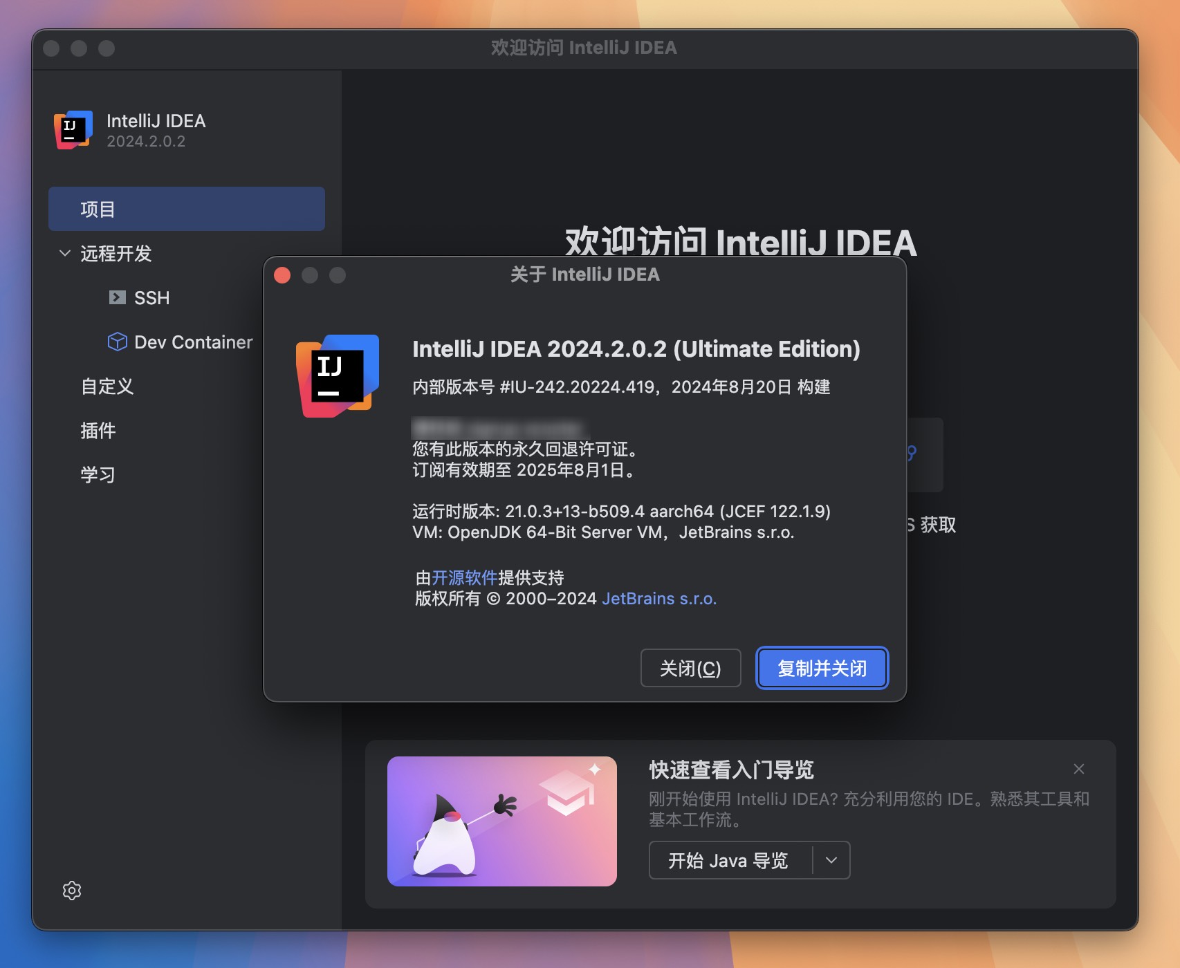 IntelliJ IDEA 2024 for Mac v2024.2.0.2 Java语言开发工具 IJ中文激活版-1