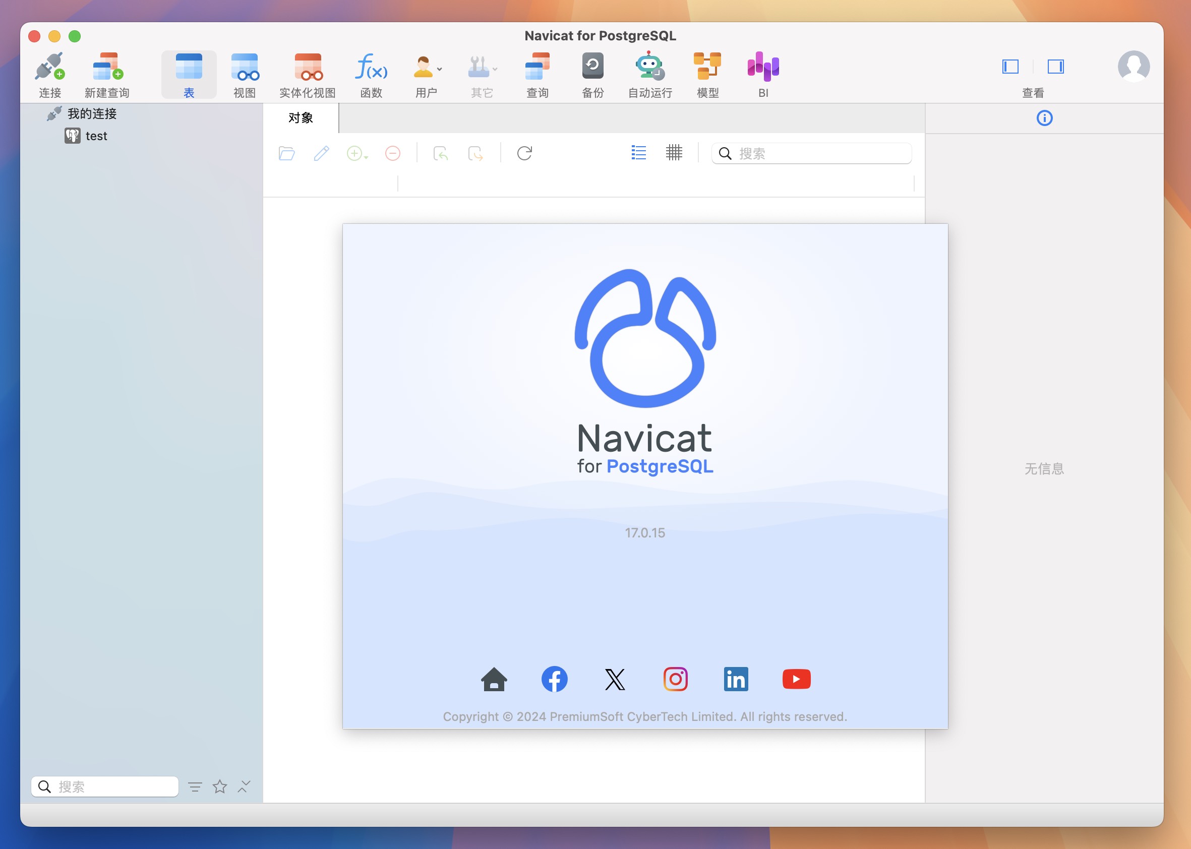 Navicat for PostgreSQL for Mac v17.0.15 数据库管理系统软件-1