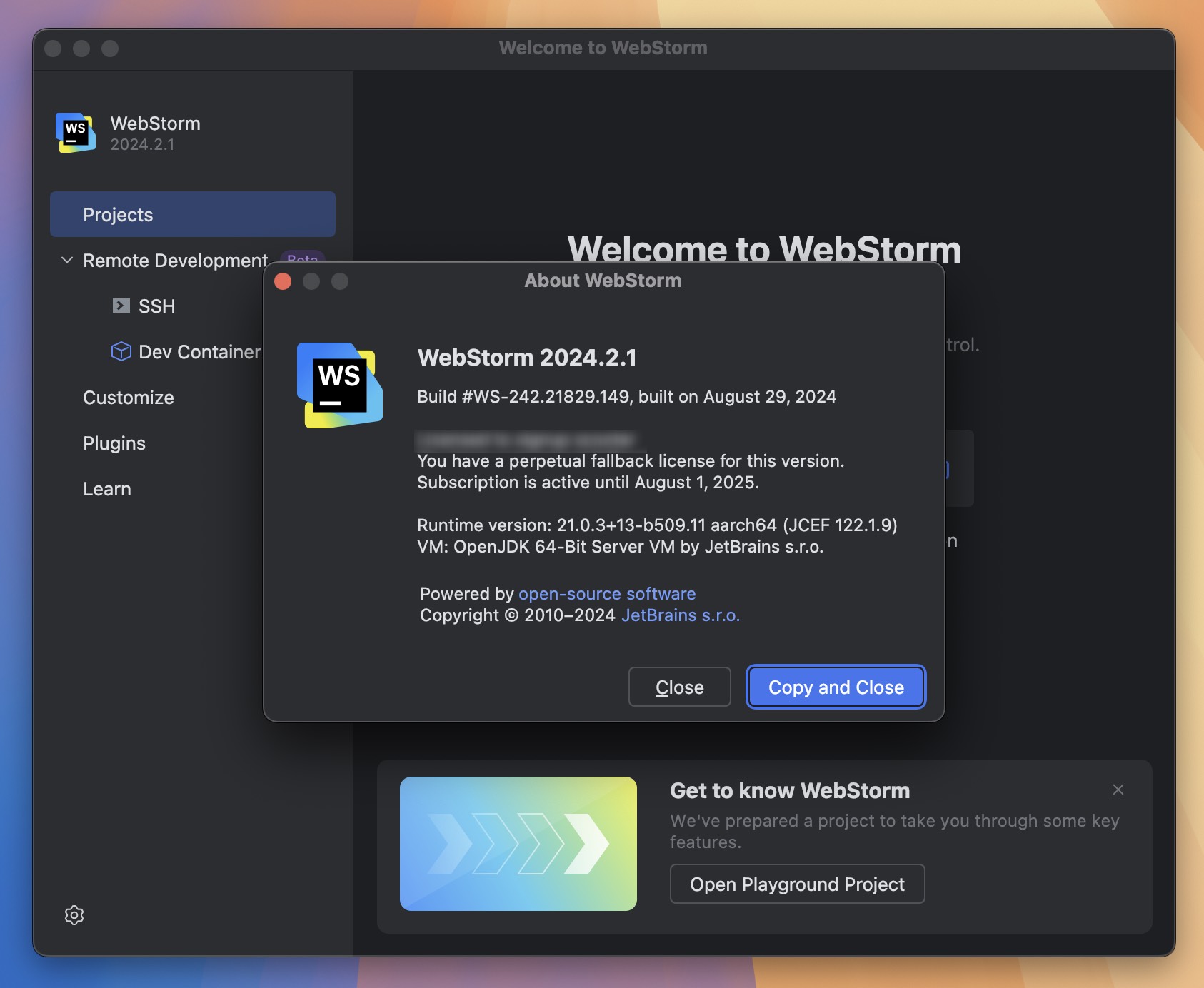 WebStorm 2024 for Mac v2024.2.1 JavaScript开发工具 WS中文激活版-1