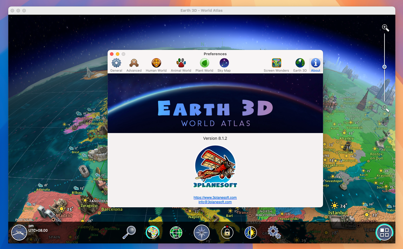 Earth 3D for Mac v8.1.2 3D地球模拟软件-1